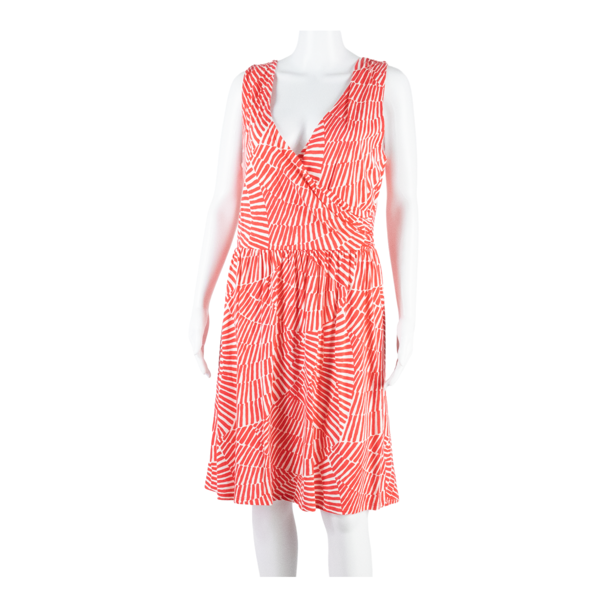 BODEN Womens Fit & Flare Dress Red Crazy Pattern Sleeveless Midi UK 14 Refurbished - N/A refurbished available on Cerqular