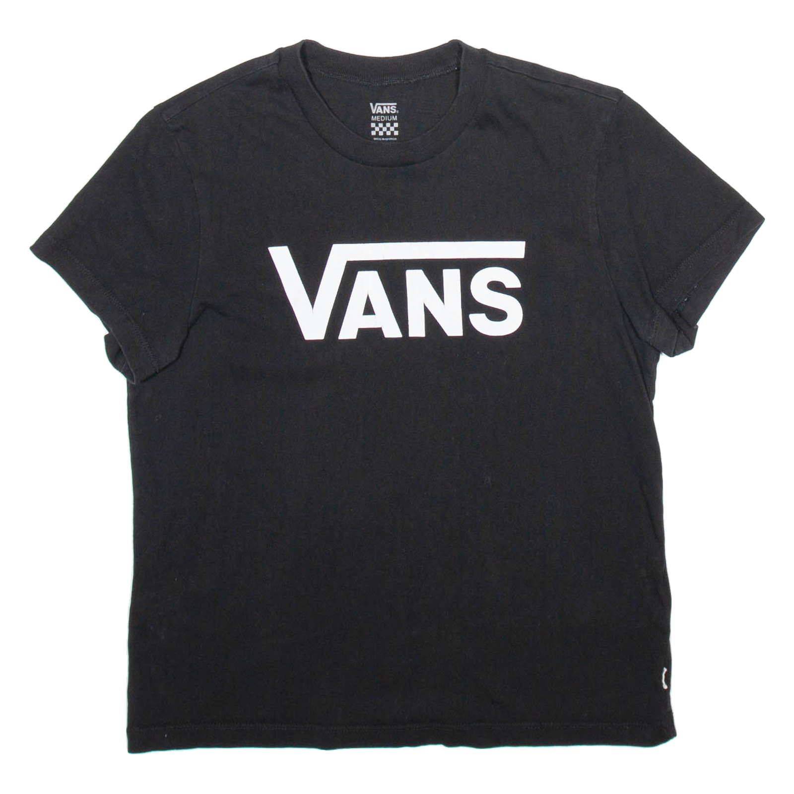 VANS Womens T-Shirt Black M Refurbished - N/A refurbished available on Cerqular