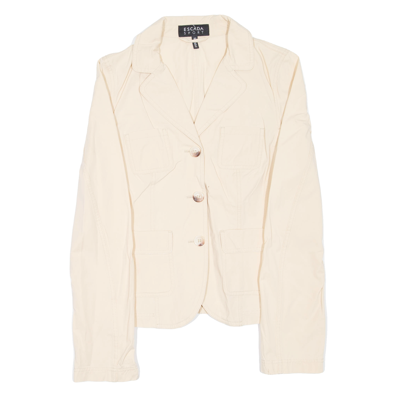 ESCADA SPORT Womens Overcoat Jacket Beige M Refurbished - N/A refurbished available on Cerqular