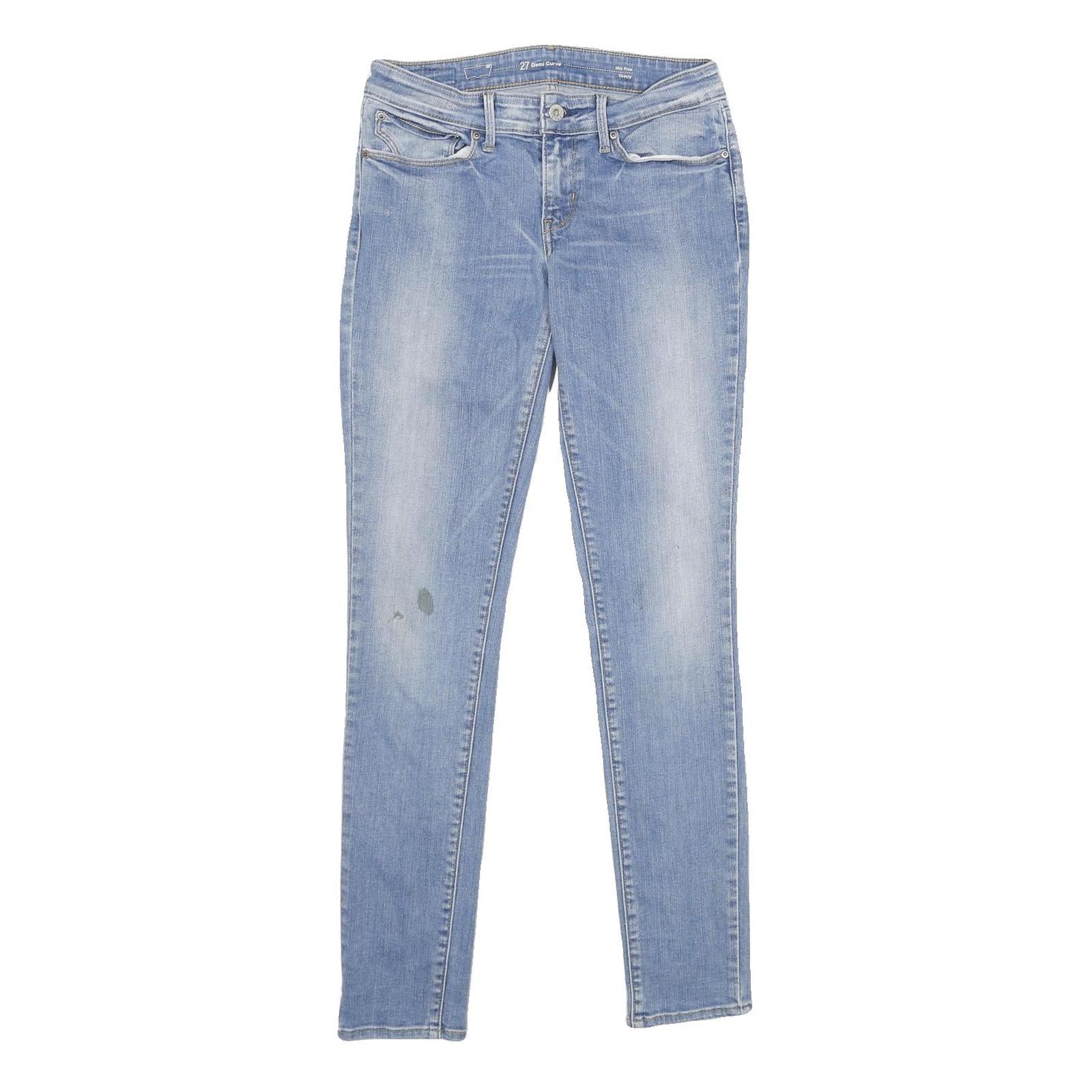 LEVI'S Demi Curve Mid Rise Skinny Womens Jeans Blue Relaxed Skinny Denim Light Refurbished - N/A refurbished available on Cerqular