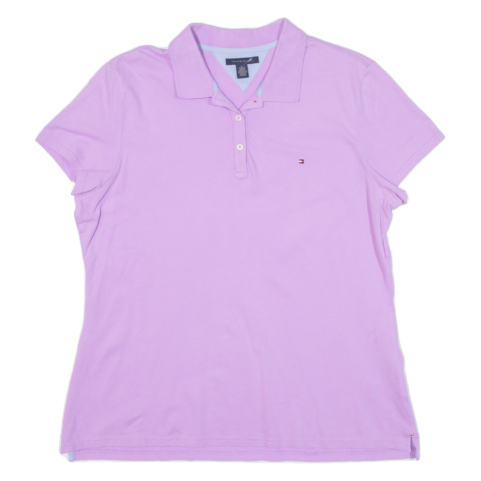 TOMMY HILFIGER Womens Polo Shirt Purple XL Refurbished - N/A refurbished available on Cerqular