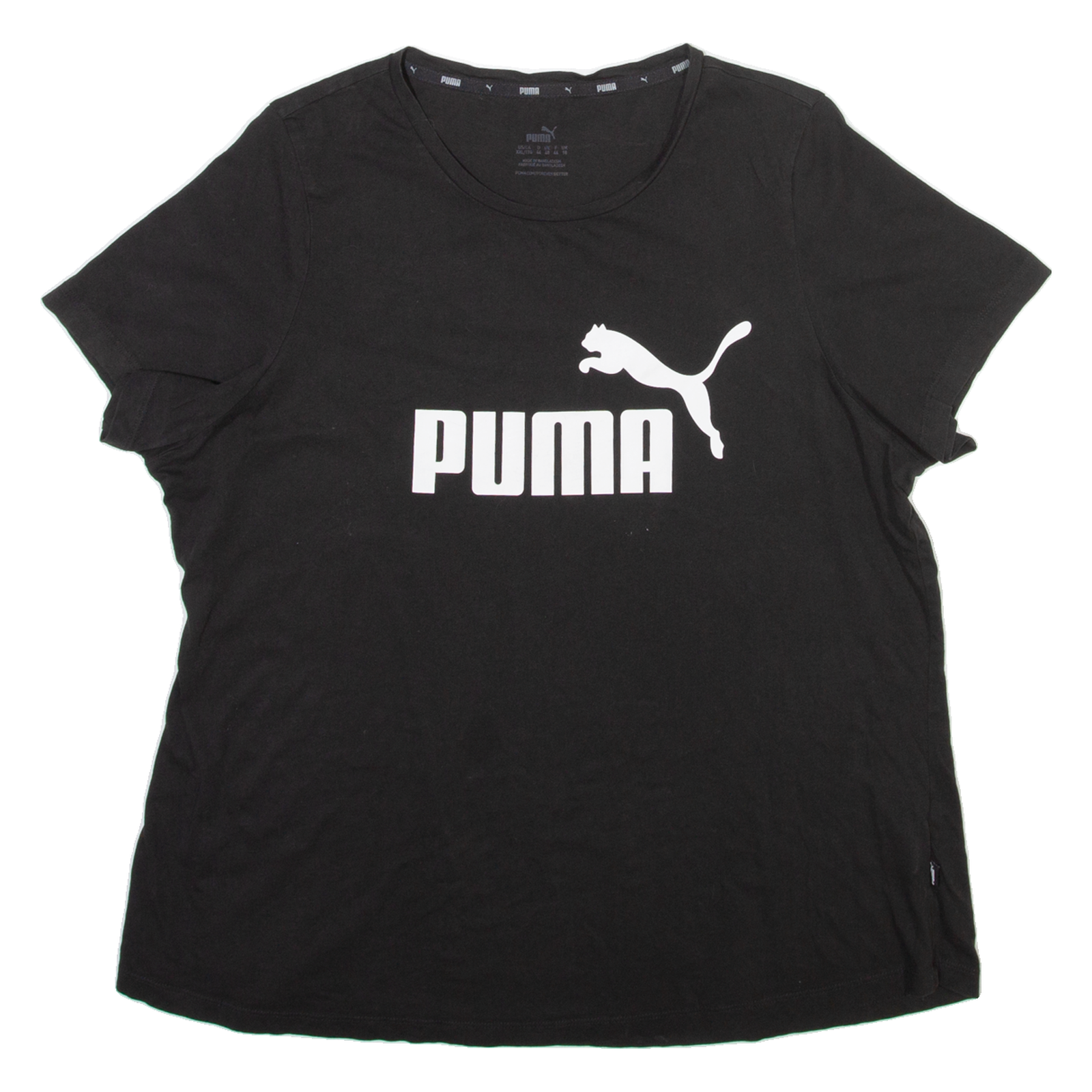 PUMA Womens T-Shirt Black 2XL Refurbished - N/A refurbished available on Cerqular