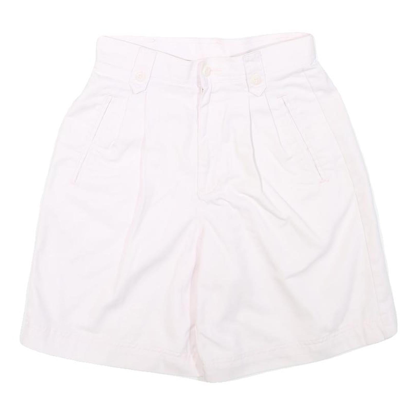 LIZ CLAIBORNE Womens Shorts White Casual Plain S W26 Cotton Blend Refurbished - N/A refurbished available on Cerqular