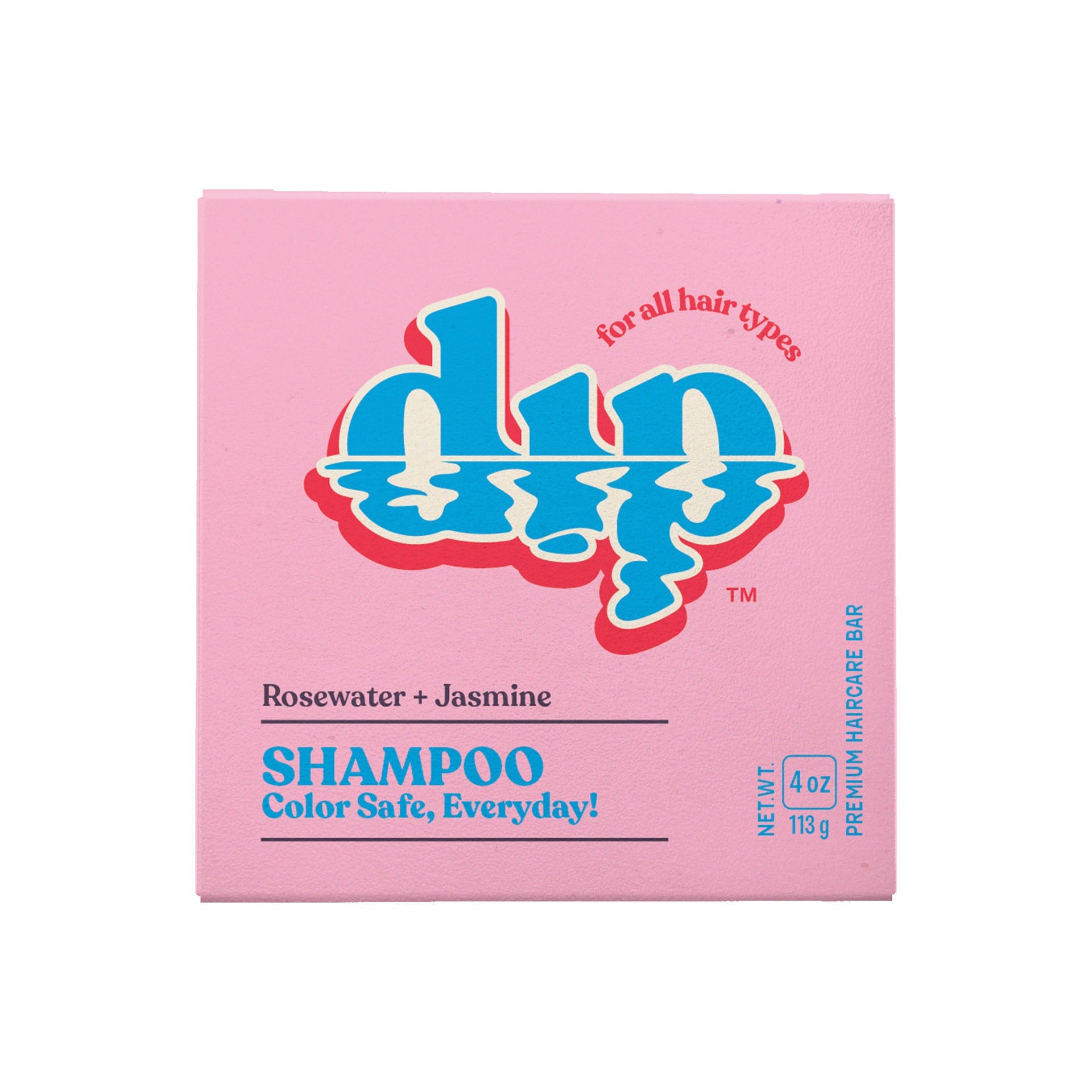 Color Safe Shampoo Bar for Every Day - Rosewater & Jasmine | Size: 4 oz Refurbished - Dip Sustainable Hair Care refurbished available on Cerqular