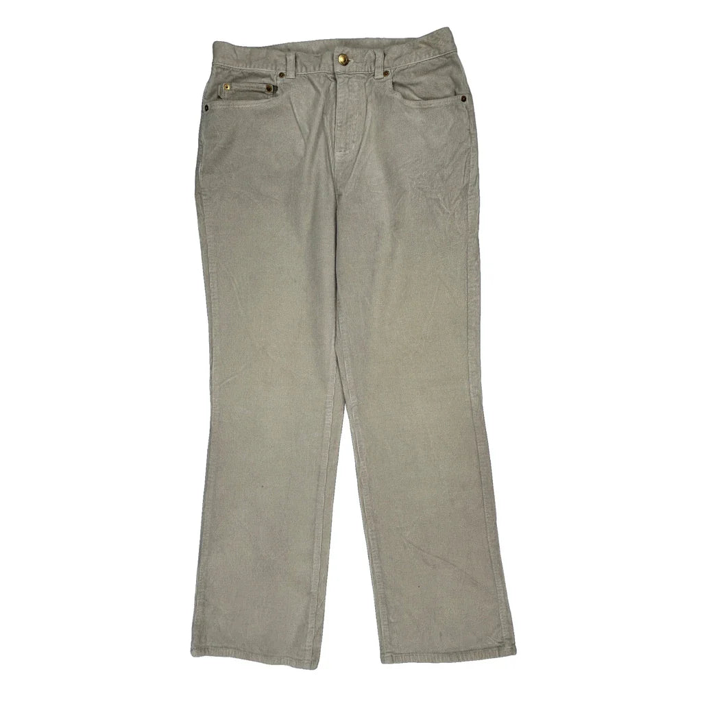Ralph Lauren Cord Trousers - 30W UK 10 Beige Cotton Refurbished - Thrifted (note: this is a term often used to describe second- refurbished available on Cerqular