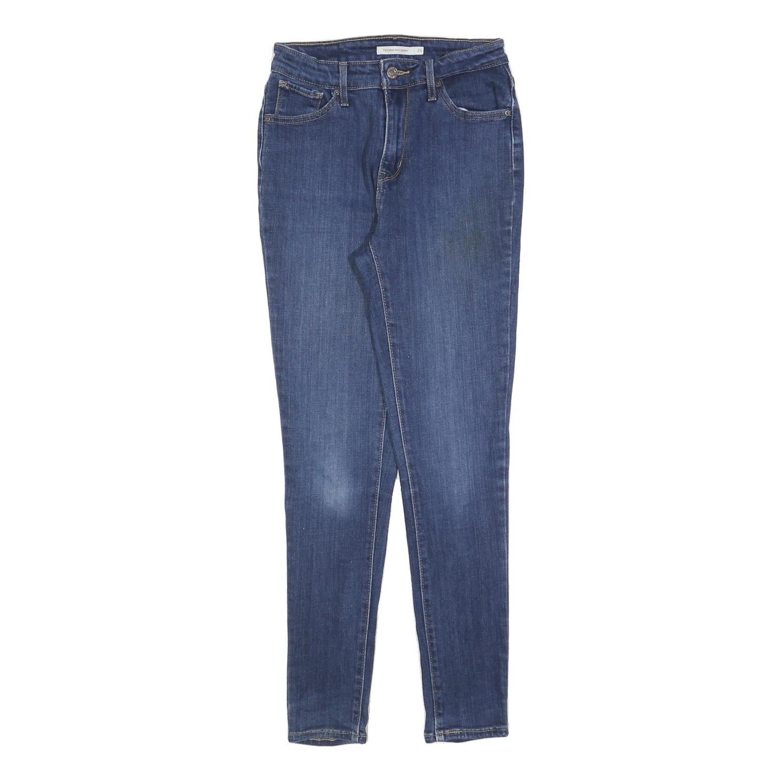 LEVI'S 721 Womens Slim Blue Denim Jeans W26 L28 Cotton Blend Zip Refurbished - N/A refurbished available on Cerqular