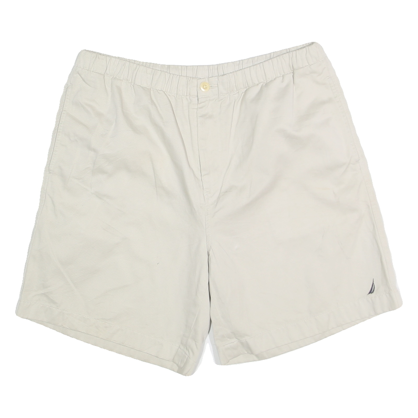 NAUTICA Mens Shorts White Casual Classic L W34 Comfortable Cotton Blend Refurbished - N/A refurbished available on Cerqular