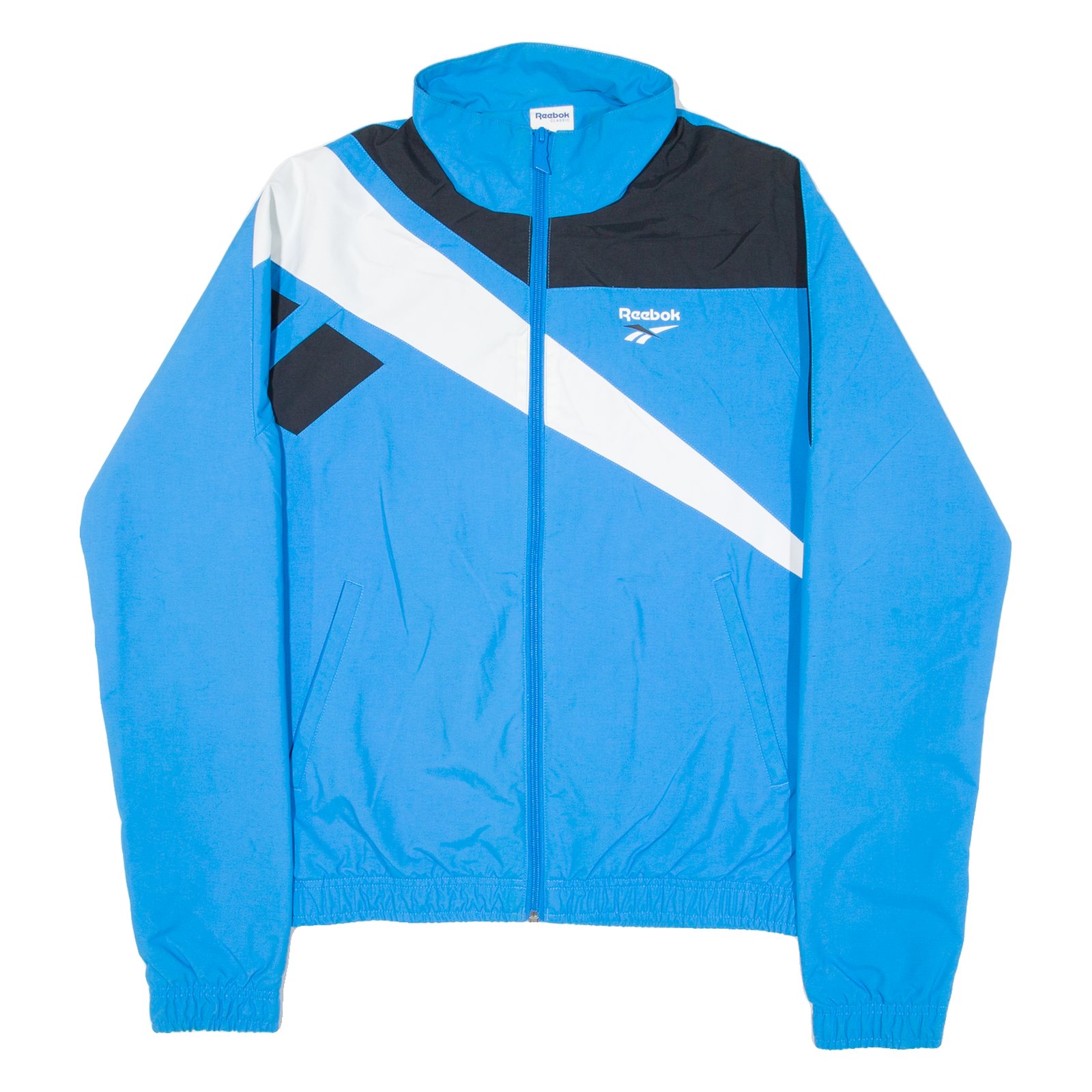 REEBOK Mens Track Jacket Blue S Refurbished - N/A refurbished available on Cerqular