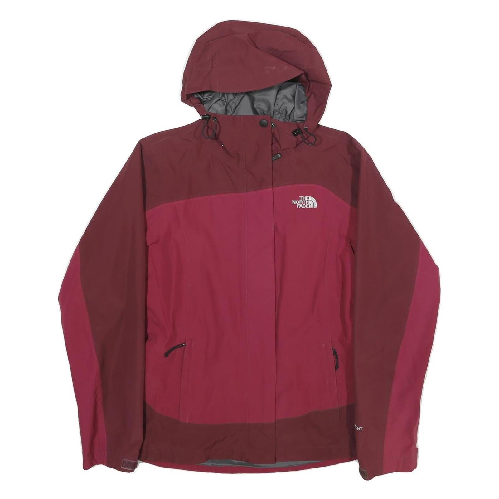 THE NORTH FACE Womens Maroon & Pink Outdoor Jacket S Polyester Zip Hooded Refurbished - N/A refurbished available on Cerqular