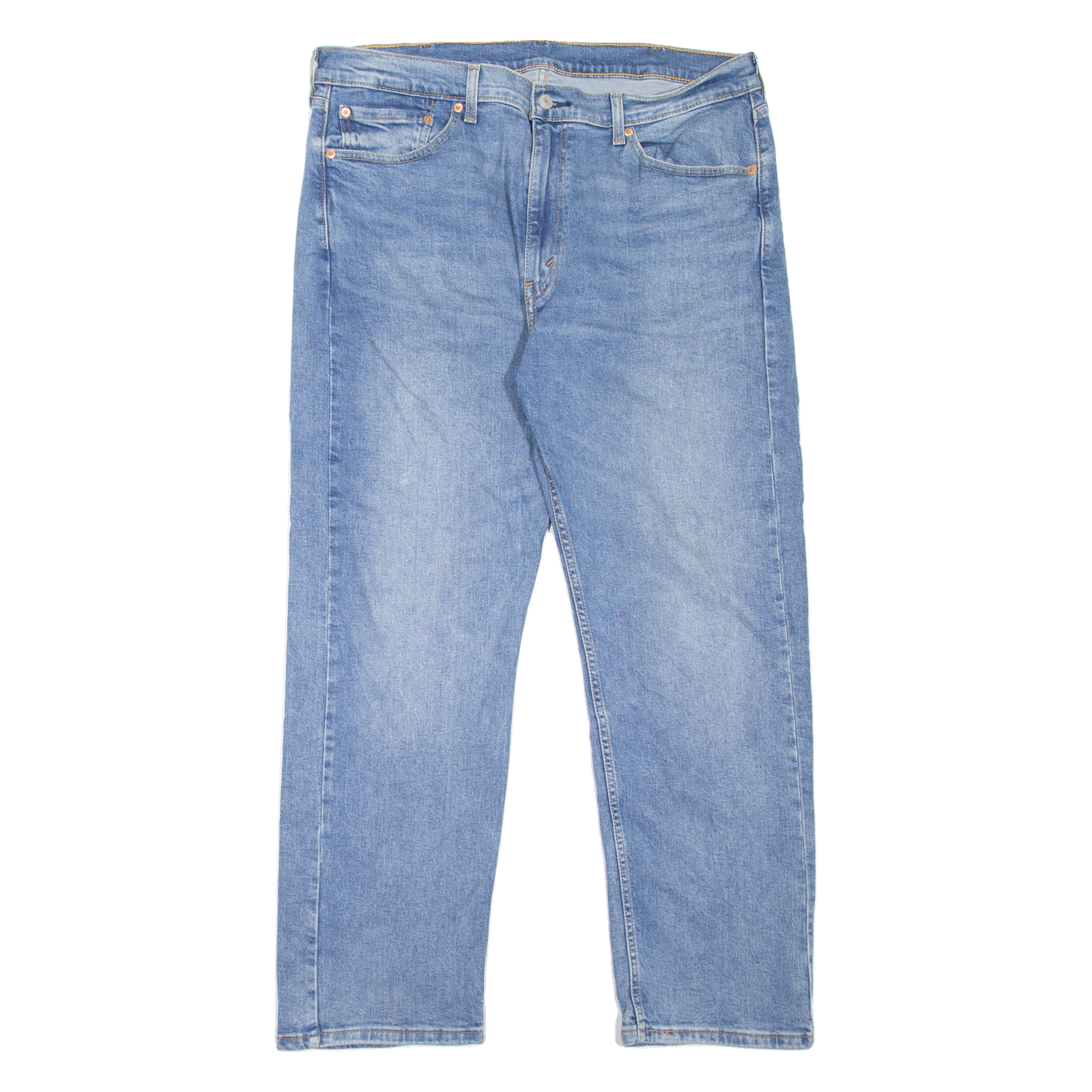 LEVI'S 505 Jeans Mens Blue Regular Straight Stone Wash W38 L30 Refurbished - N/A refurbished available on Cerqular