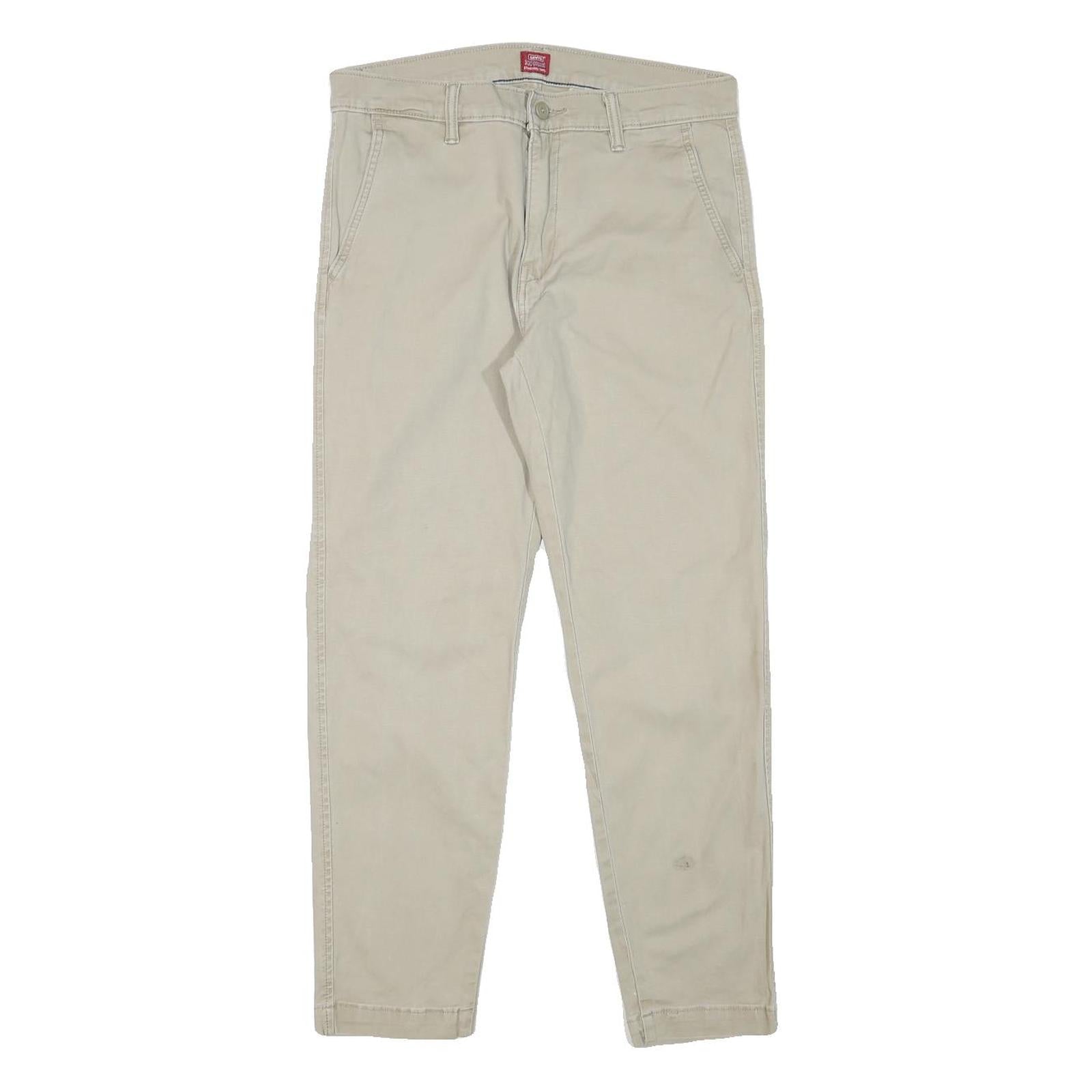 Buy LEVI'S Mens Slim Beige Cotton Blend Slim Trousers W30 L27 Casual Zip Closure Refurbished - $36.39 LEVI'S Mens Slim Beige Cotton Blend Slim Trousers W30 L27 Casual Zip Closure Refurbished - N/A refurbished available on Cerqular