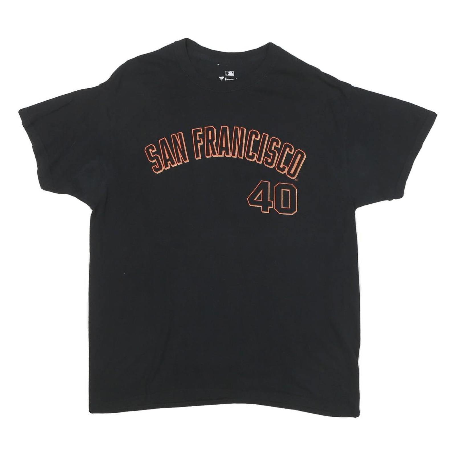 FANATICS Mens Black San Francisco 40 Graphic T-Shirt L Short Sleeve Crew Neck Refurbished - N/A refurbished available on Cerqular
