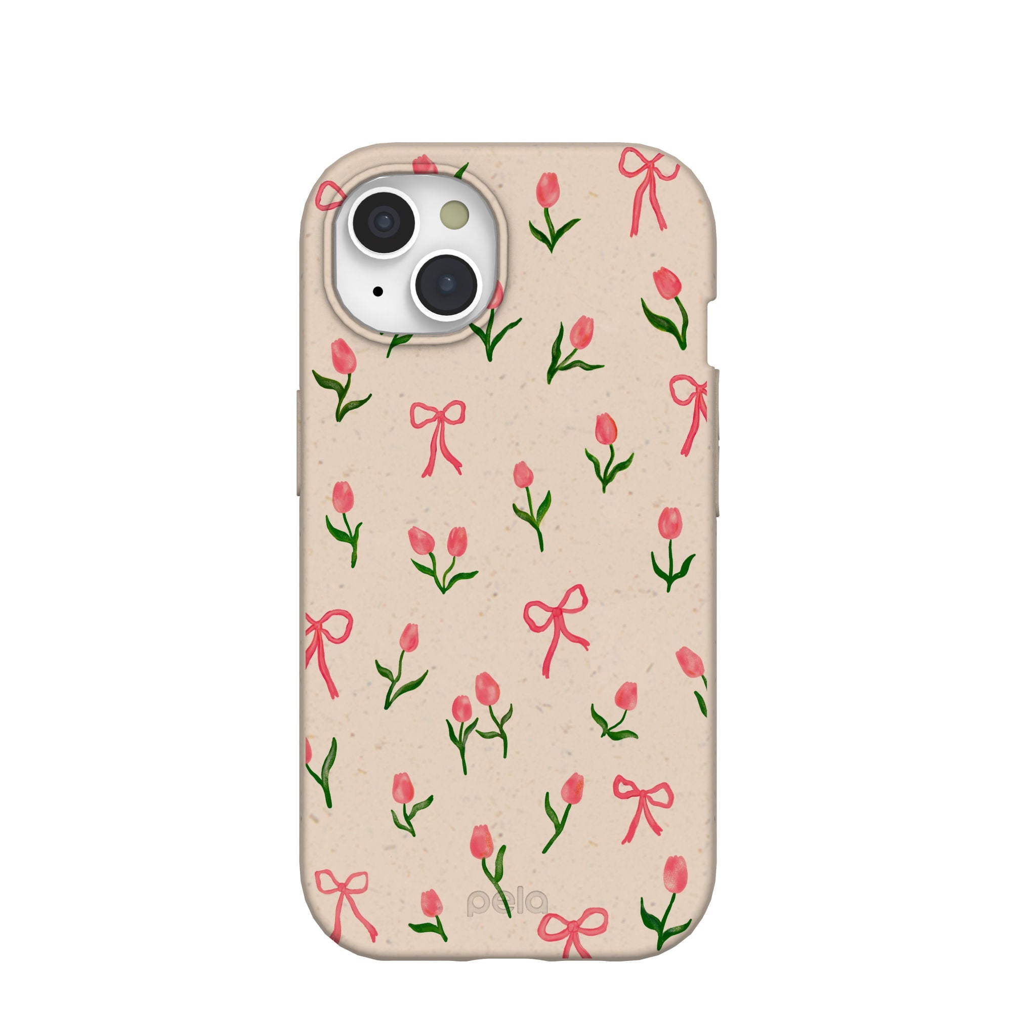 Seashell Tulip Bliss iPhone 15 Case Refurbished - Pela Case refurbished available on Cerqular