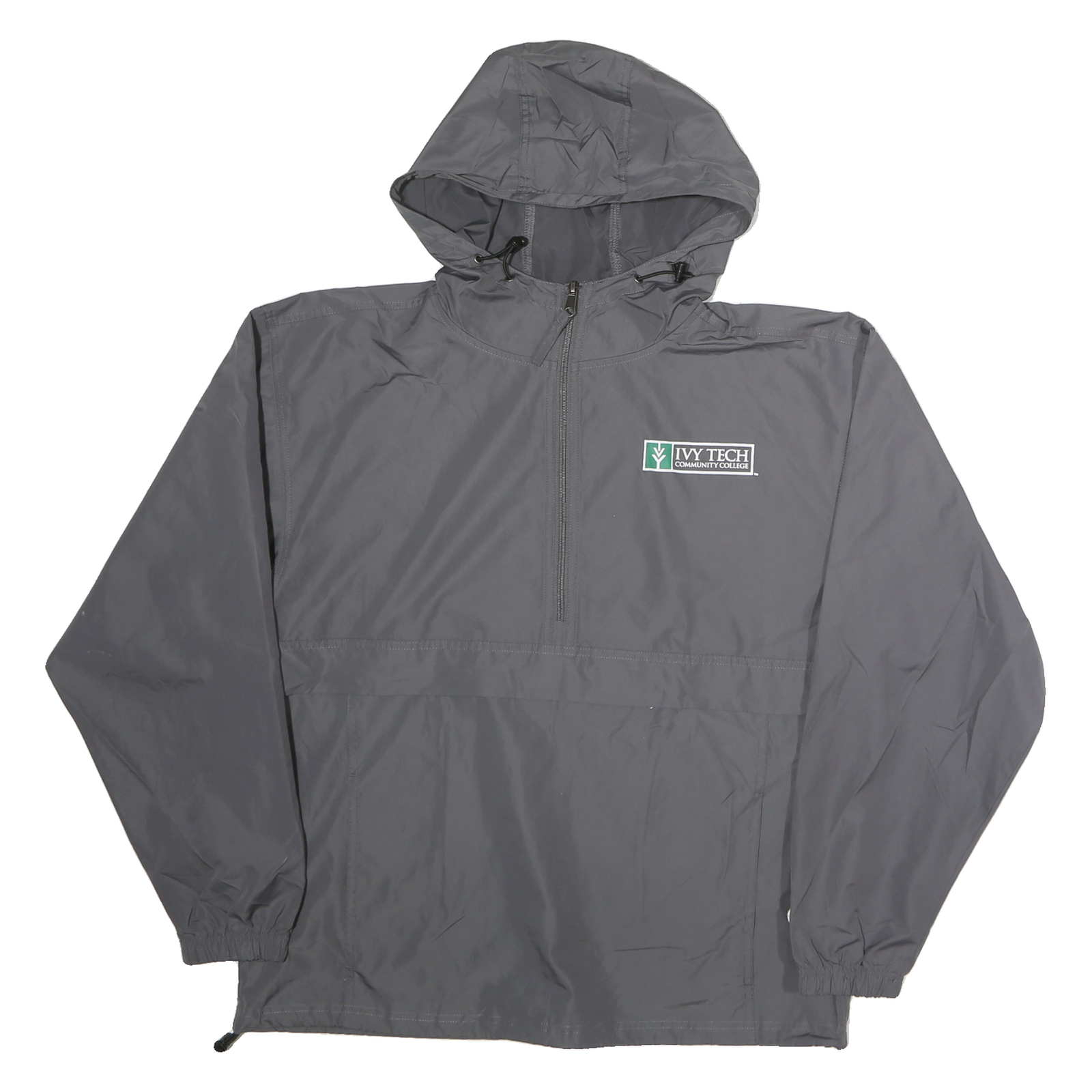 CHAMPION Mens Grey Hooded Zip Jacket M Polyester Outdoor Sportswear Lightweight Refurbished - N/A refurbished available on Cerqular