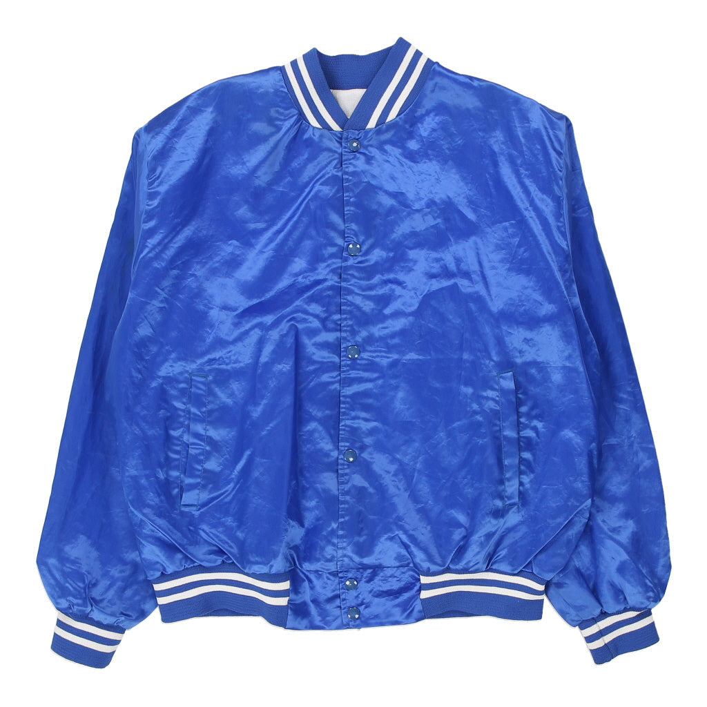 Buy Made in USA Taylor Varsity Jacket - XL Blue Polyester Blend Refurbished - $18.08 Made in USA Taylor Varsity Jacket - XL Blue Polyester Blend Refurbished - Thrifted (note: this is a term often used to describe second- refurbished available on Cerqular