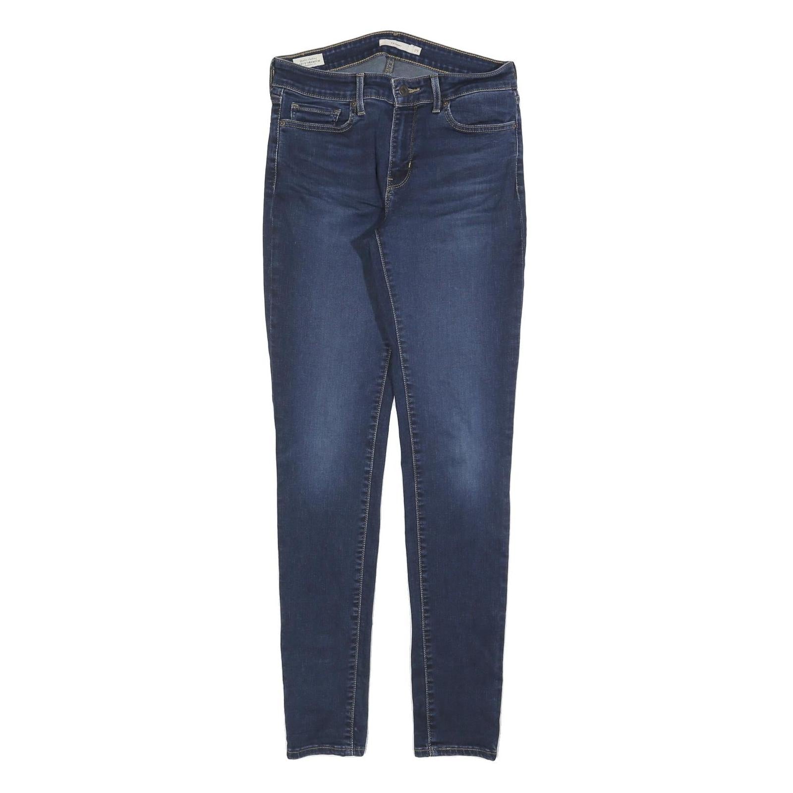 LEVI'S 711 Womens Jeans Blue Slim Skinny Denim Medium W29 L32 Stretch Zip Refurbished - N/A refurbished available on Cerqular