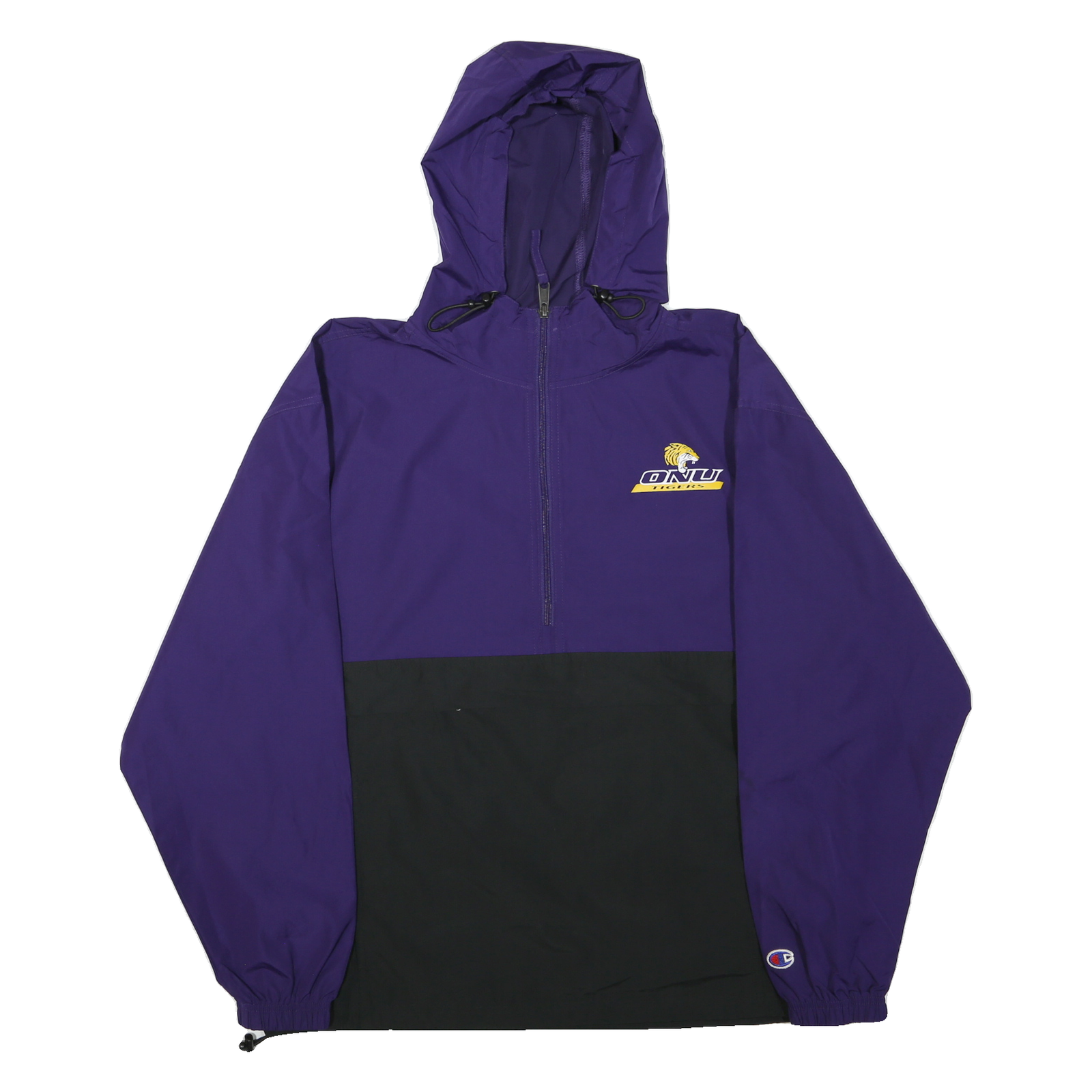 CHAMPION Mens Purple & Black ONU Tigers Hooded Zip Jacket M Polyester Blend Refurbished - N/A refurbished available on Cerqular