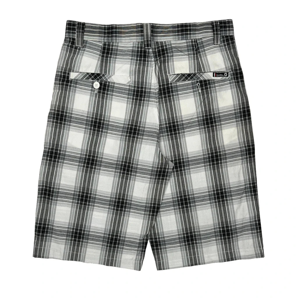 Calvin Klein Checked Shorts - 34W 10L Black & White Cotton Refurbished - Thrifted (note: this is a term often used to describe second- refurbished available on Cerqular