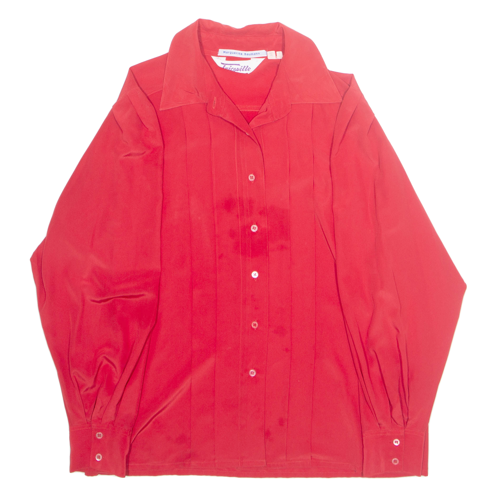 Womens Blouse Red Long Sleeve UK 14 Refurbished - N/A refurbished available on Cerqular