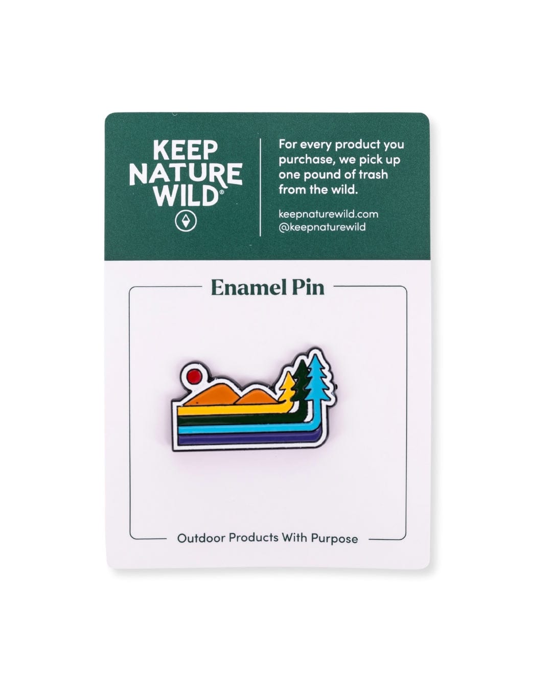 Retro Pines Pride | Enamel Pin Refurbished - Keep Nature Wild refurbished available on Cerqular