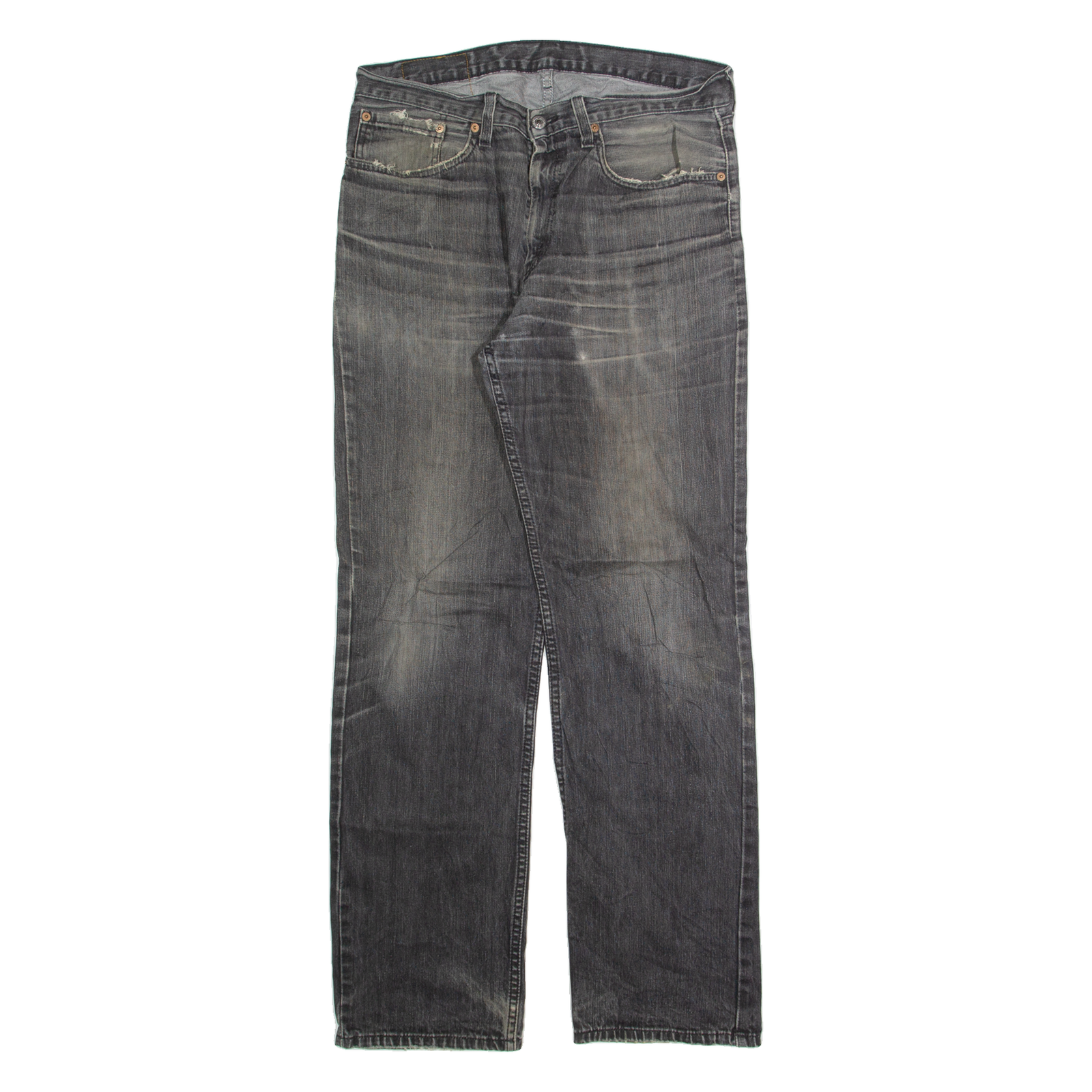 LEVI'S 751 Jeans Mens Black Regular Straight Stone Wash W33 L32 Refurbished - N/A refurbished available on Cerqular