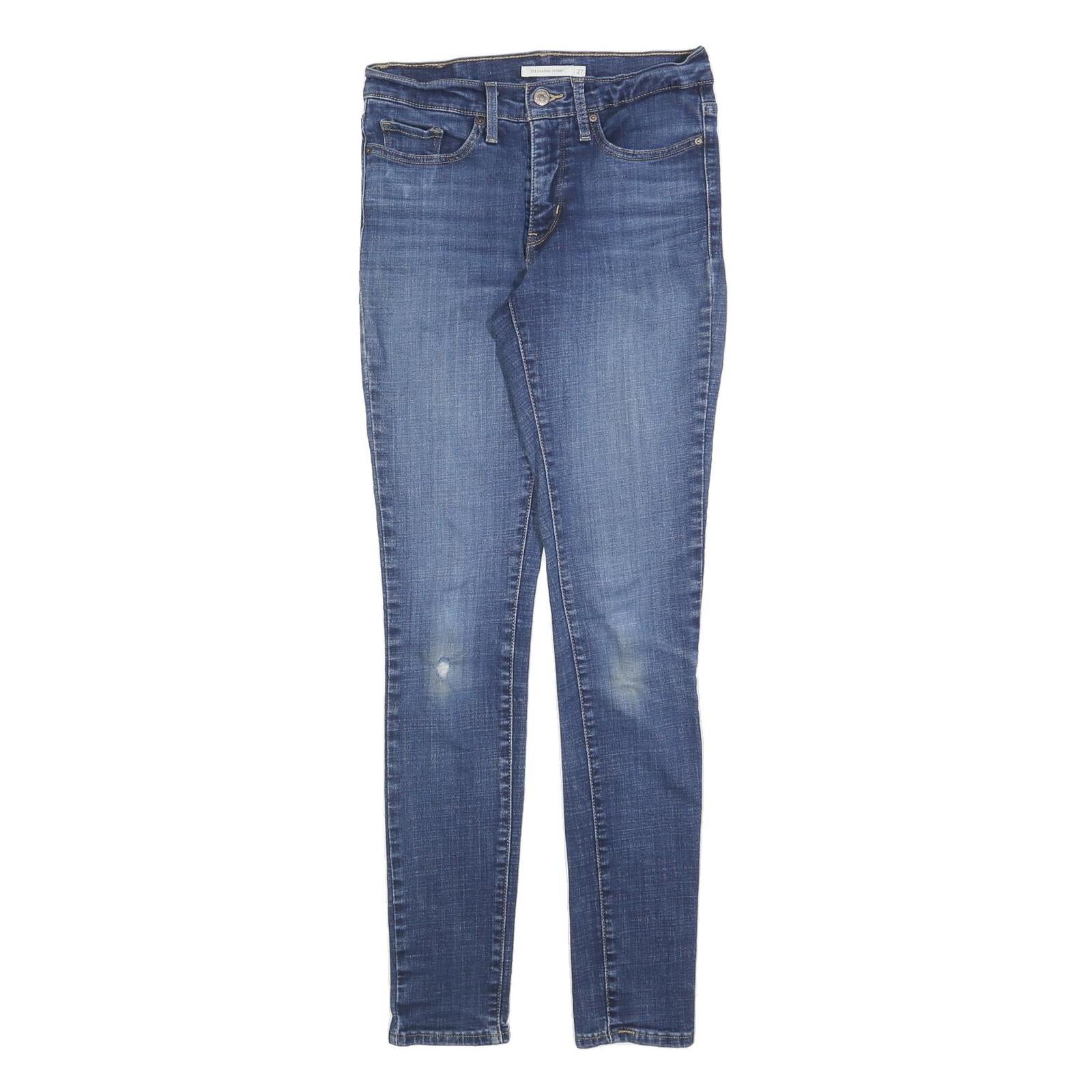 LEVI'S 311 Womens Jeans Blue Slim Skinny Denim Medium W27 L32 Classic Zip Refurbished - N/A refurbished available on Cerqular