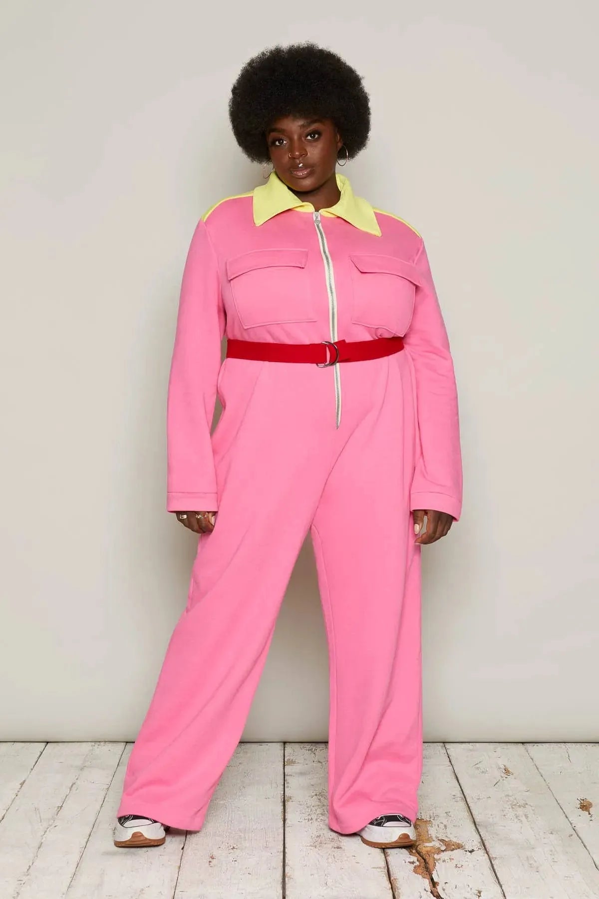 Belinda Boiler Suit (Pink) | size: 6XL Refurbished - N/A refurbished available on Cerqular
