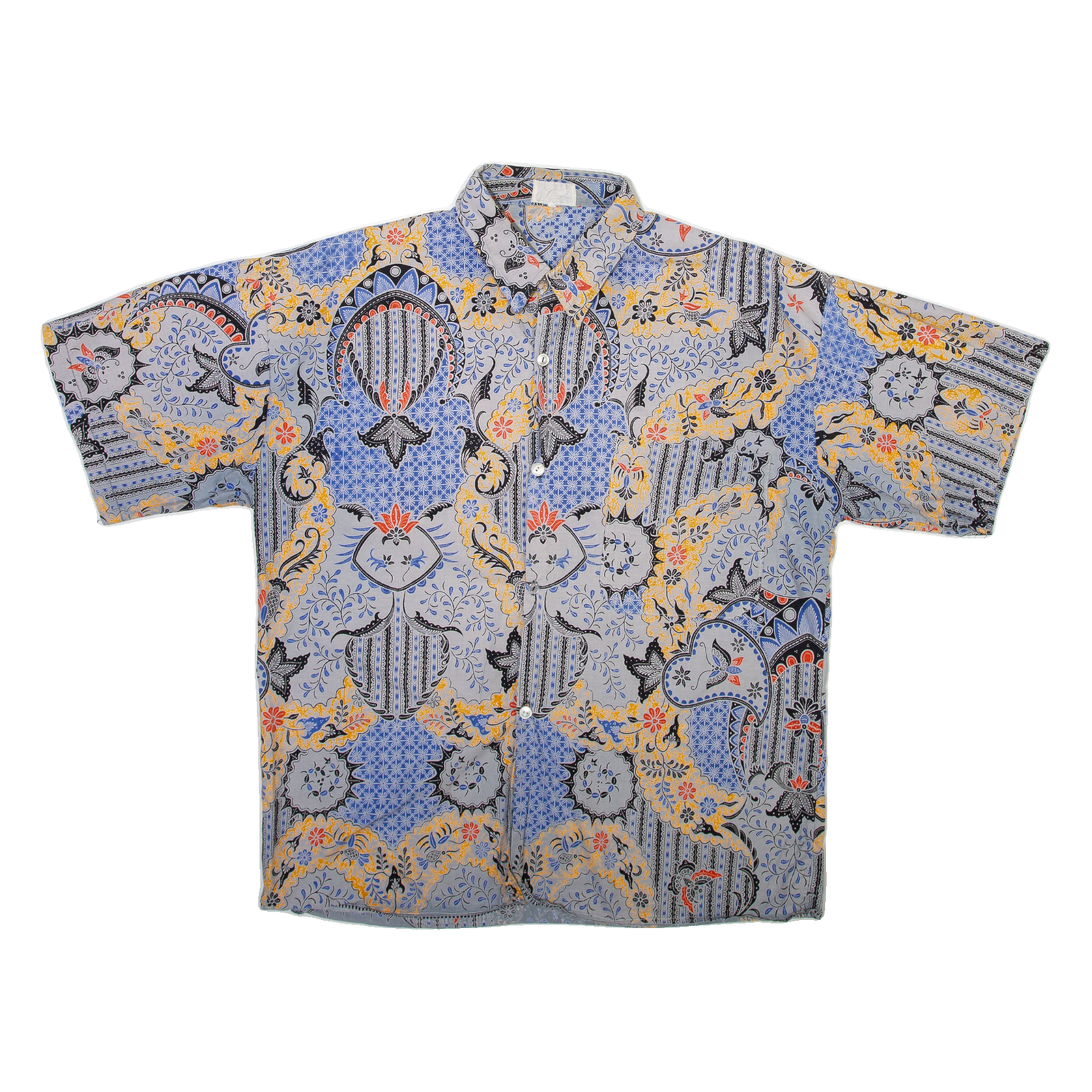 Mens Shirt Grey Crazy Pattern L Refurbished - N/A refurbished available on Cerqular