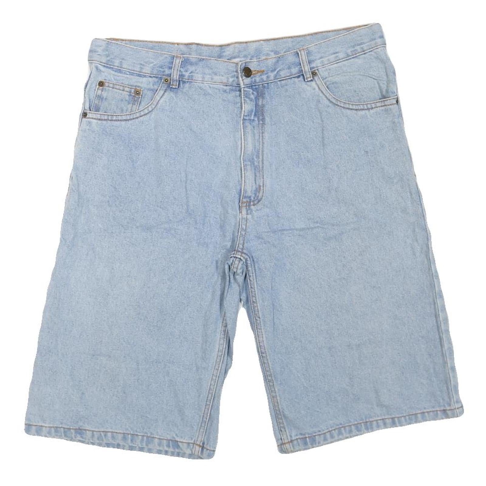 Mens Light Blue Denim Cotton Blend Casual Shorts L W36 Classic Fit Refurbished - N/A refurbished available on Cerqular