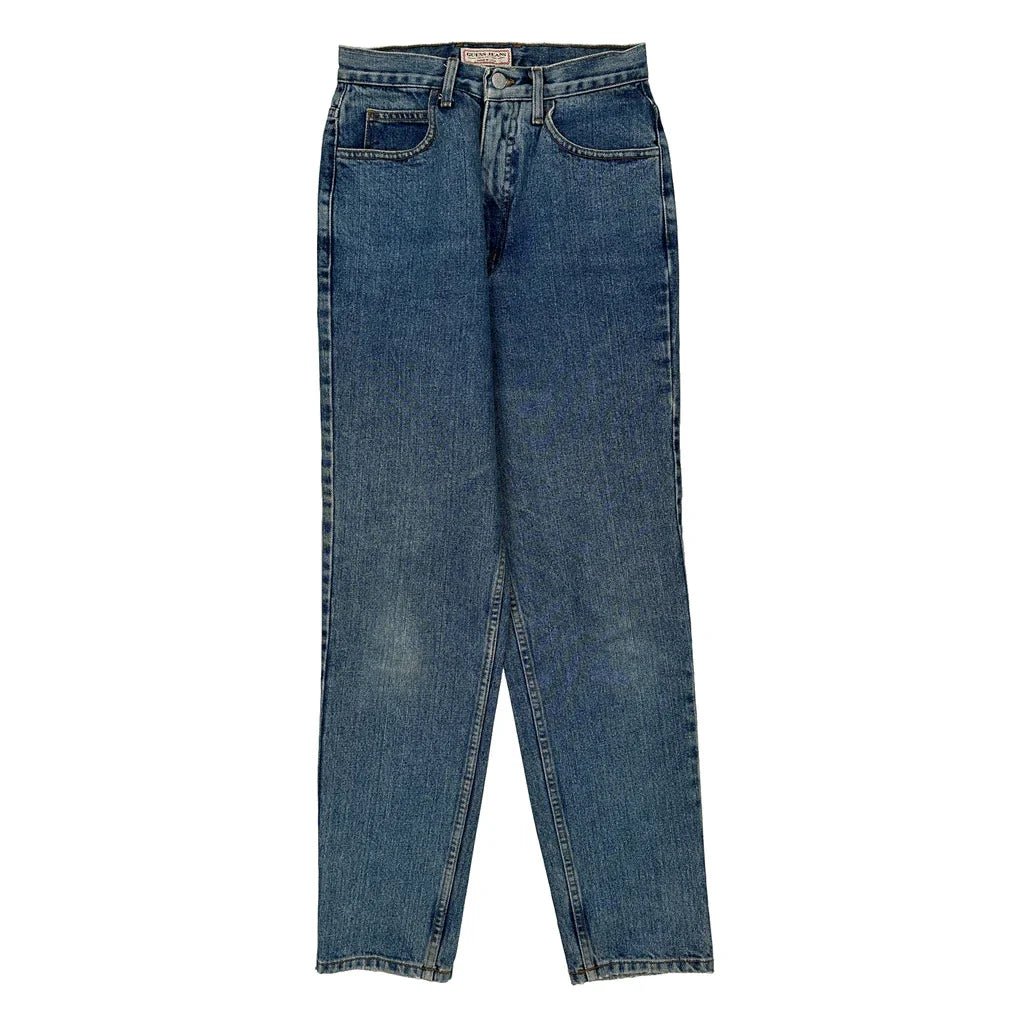 Made In USa Guess Jeans - 28W UK 8 Blue Cotton Refurbished - Thrifted (note: this is a term often used to describe second- refurbished available on Cerqular