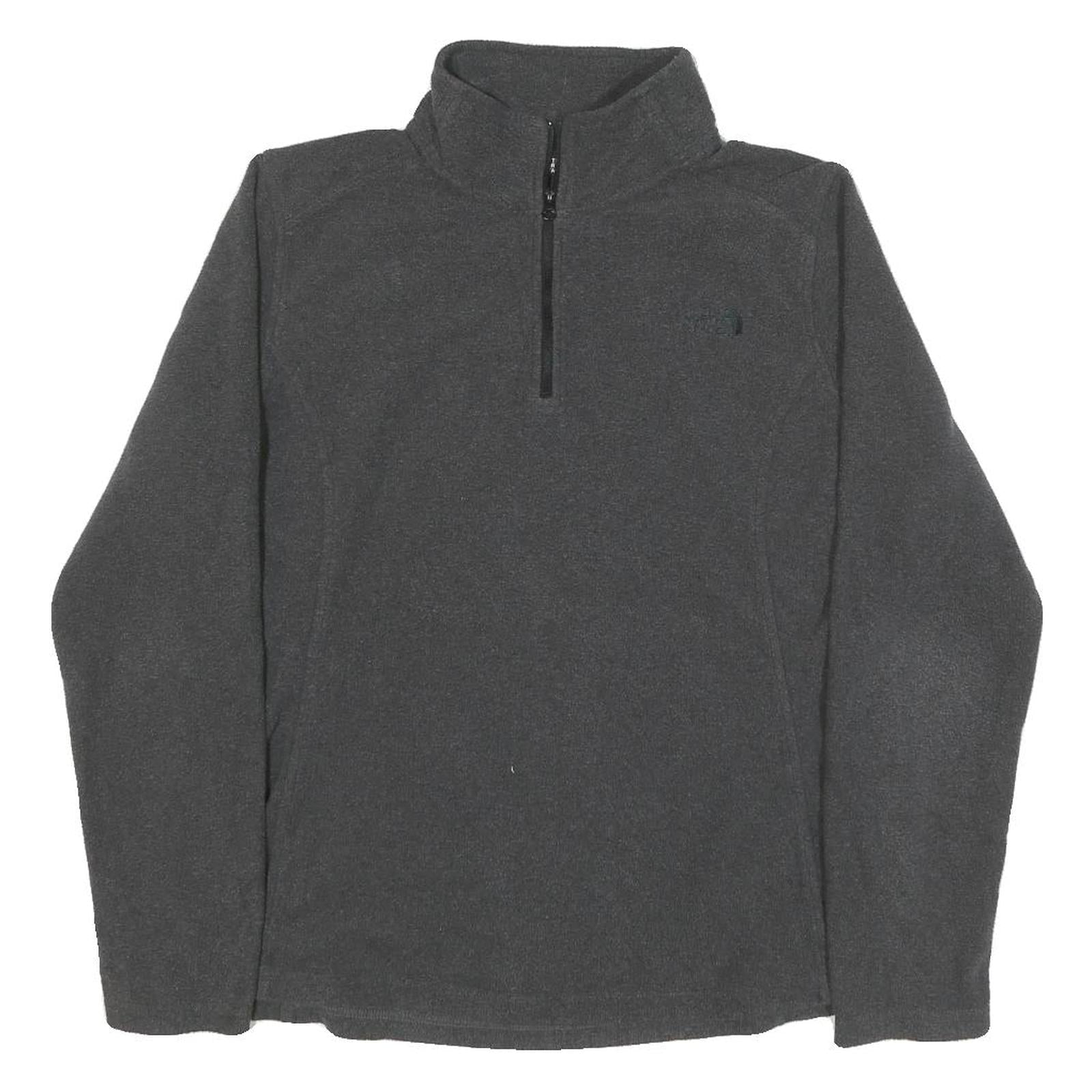 THE NORTH FACE Womens Grey Pullover Plain Crew Neck Knit L Polyester Blend Refurbished - N/A refurbished available on Cerqular