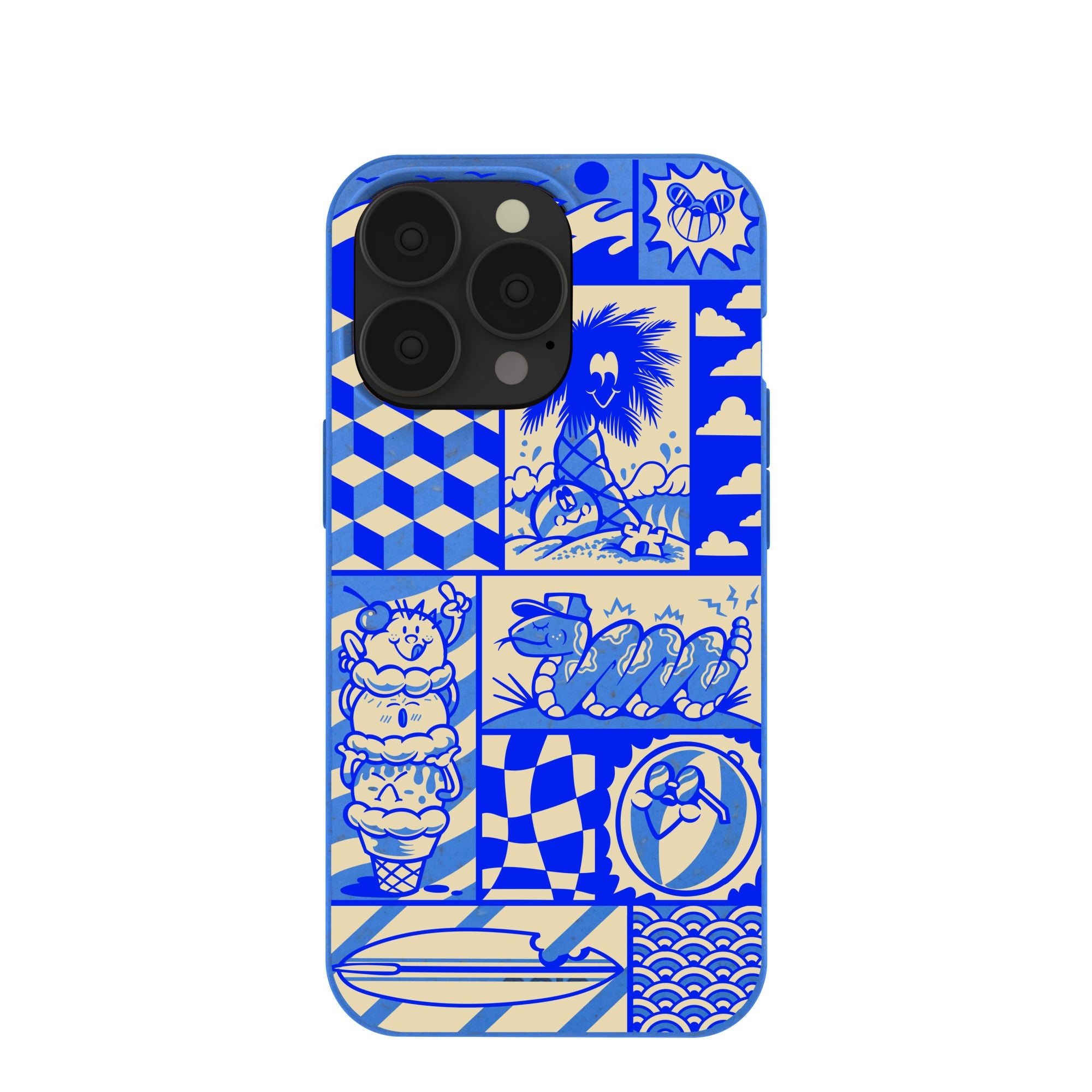 Buy Electric Blue Summer Blues iPhone 13 Pro Case Refurbished - $80.00 Electric Blue Summer Blues iPhone 13 Pro Case Refurbished - Pela Case refurbished available on Cerqular