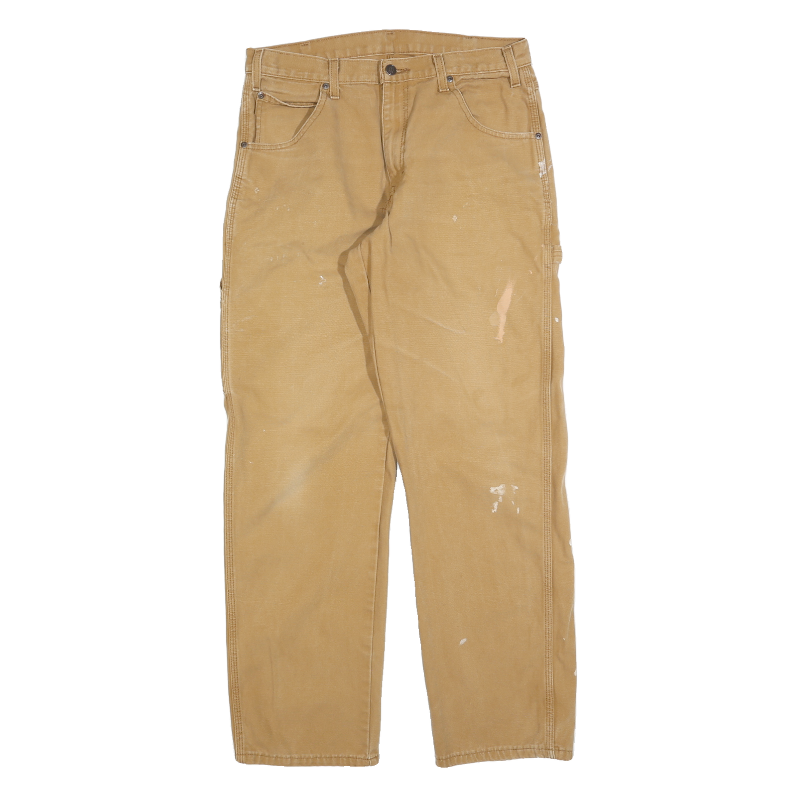 DICKIES Mens Jeans Beige Regular Straight Denim W32 L32 Workwear Utility Refurbished - N/A refurbished available on Cerqular