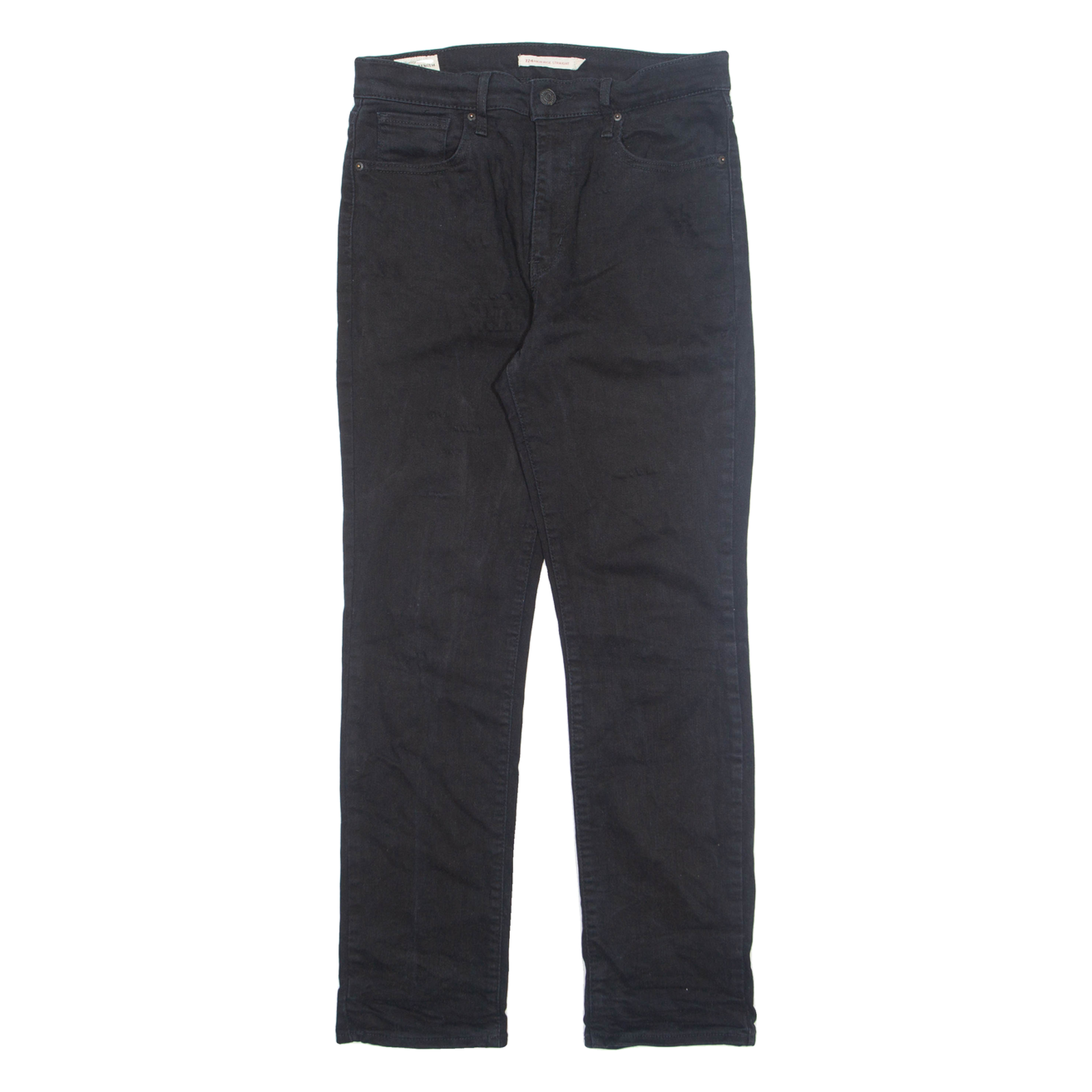 LEVI'S Womens Jeans Black Regular Tapered W29 L27 Refurbished - N/A refurbished available on Cerqular