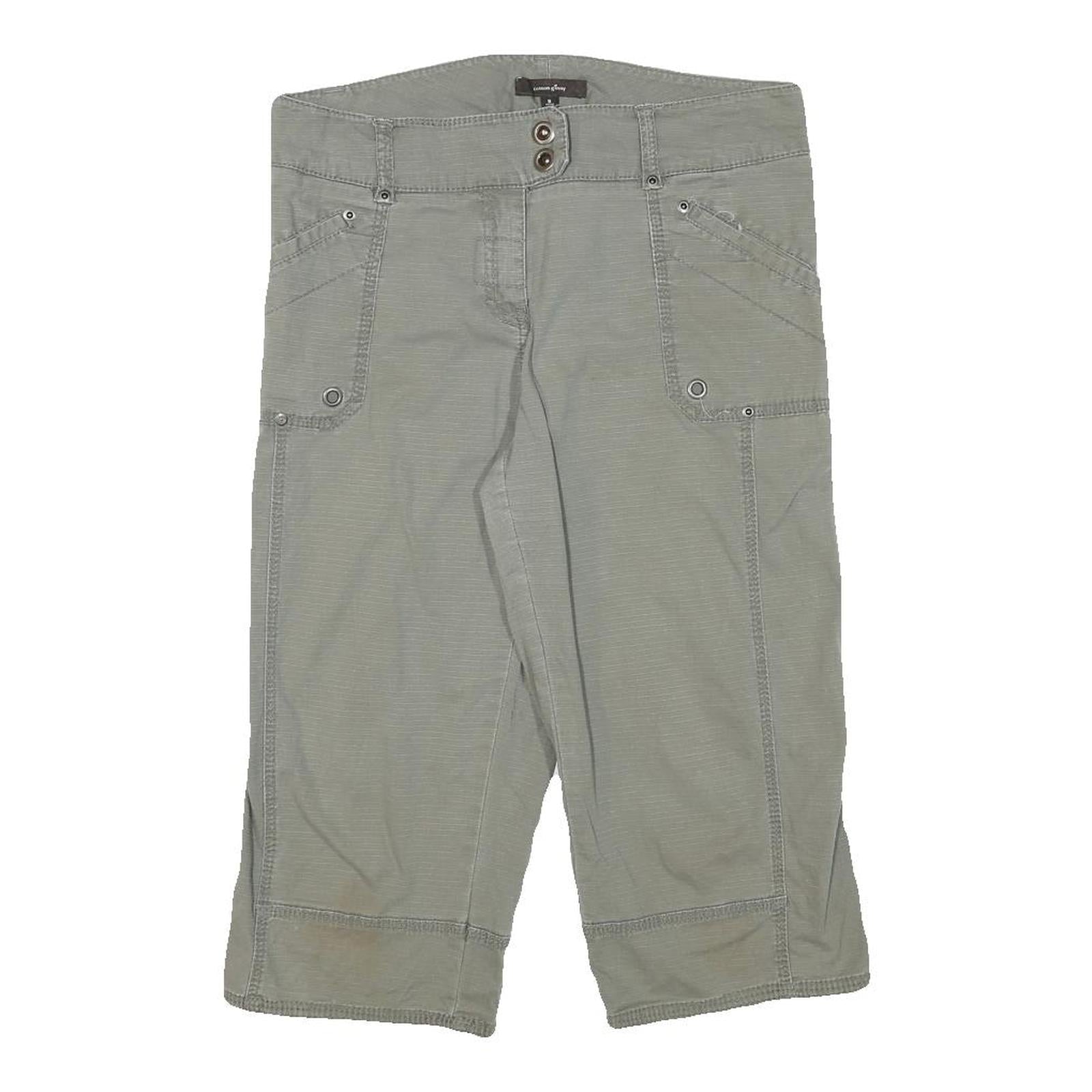 COTTON GINNY Womens Grey Casual Shorts L W31 Pocket Detail Cotton Blend Refurbished - N/A refurbished available on Cerqular