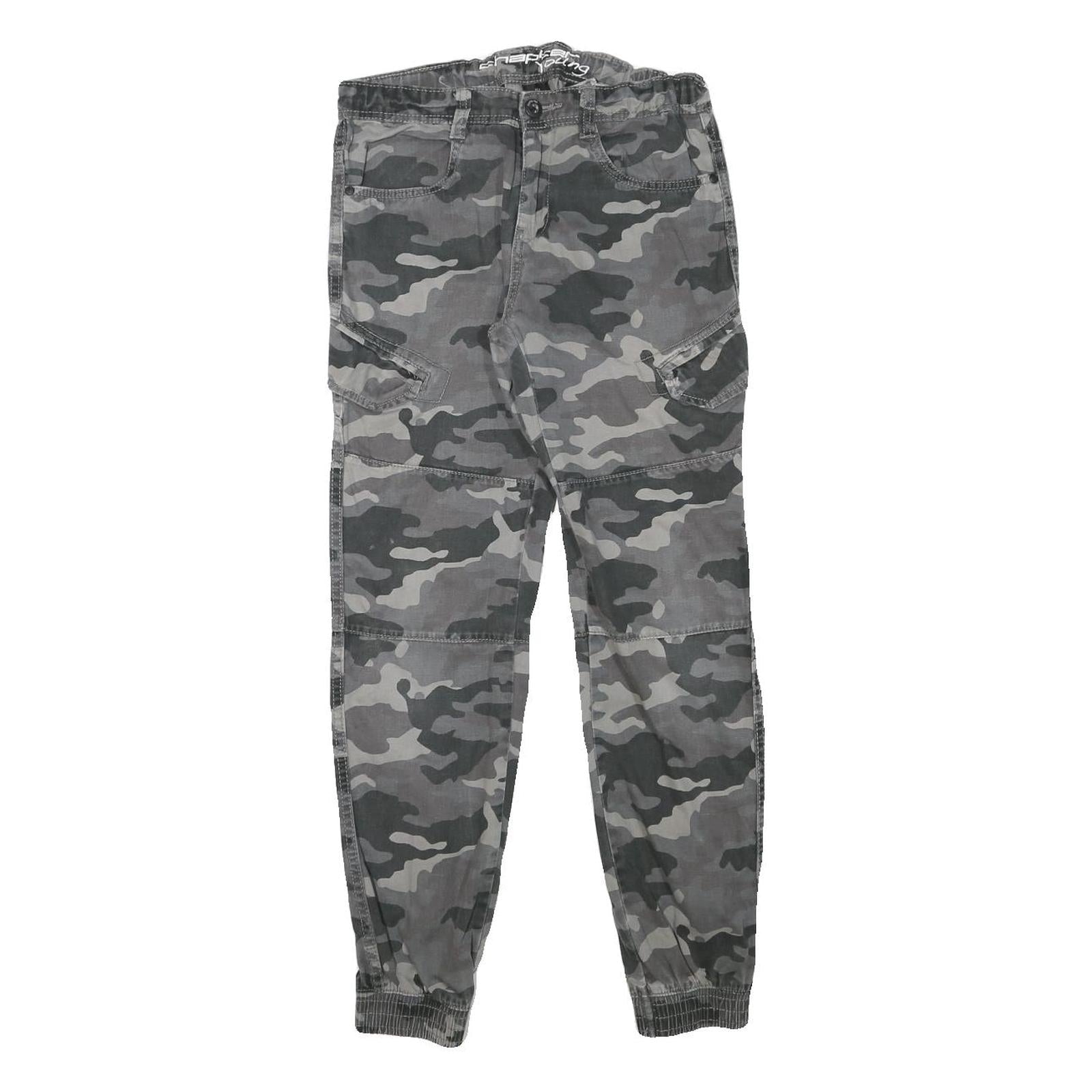 Buy Mens Cotton Blend Slim Fit Grey Camouflage Cargo Trousers W26 L27 Casual Zip Refurbished - $23.39 Mens Cotton Blend Slim Fit Grey Camouflage Cargo Trousers W26 L27 Casual Zip Refurbished - N/A refurbished available on Cerqular