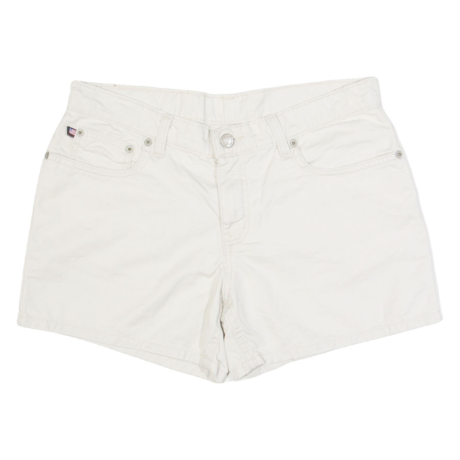 RALPH LAUREN POLO JEANS COMPANY Womens Denim Shorts Beige M W30 Refurbished - N/A refurbished available on Cerqular