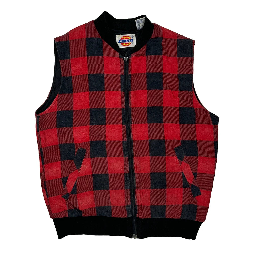 Buy Dickies Checked Gilet - Small Black Cotton Refurbished - $66.99 Dickies Checked Gilet - Small Black Cotton Refurbished - Thrifted (note: this is a term often used to describe second- refurbished available on Cerqular