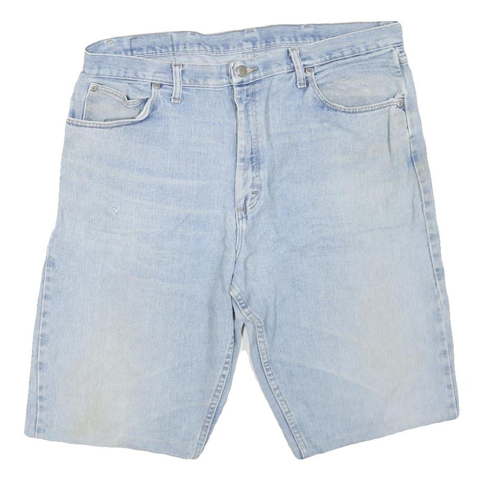 WRANGLER Mens Shorts Blue Casual XL W40 Denim Cotton Blend Comfortable Summer Refurbished - N/A refurbished available on Cerqular