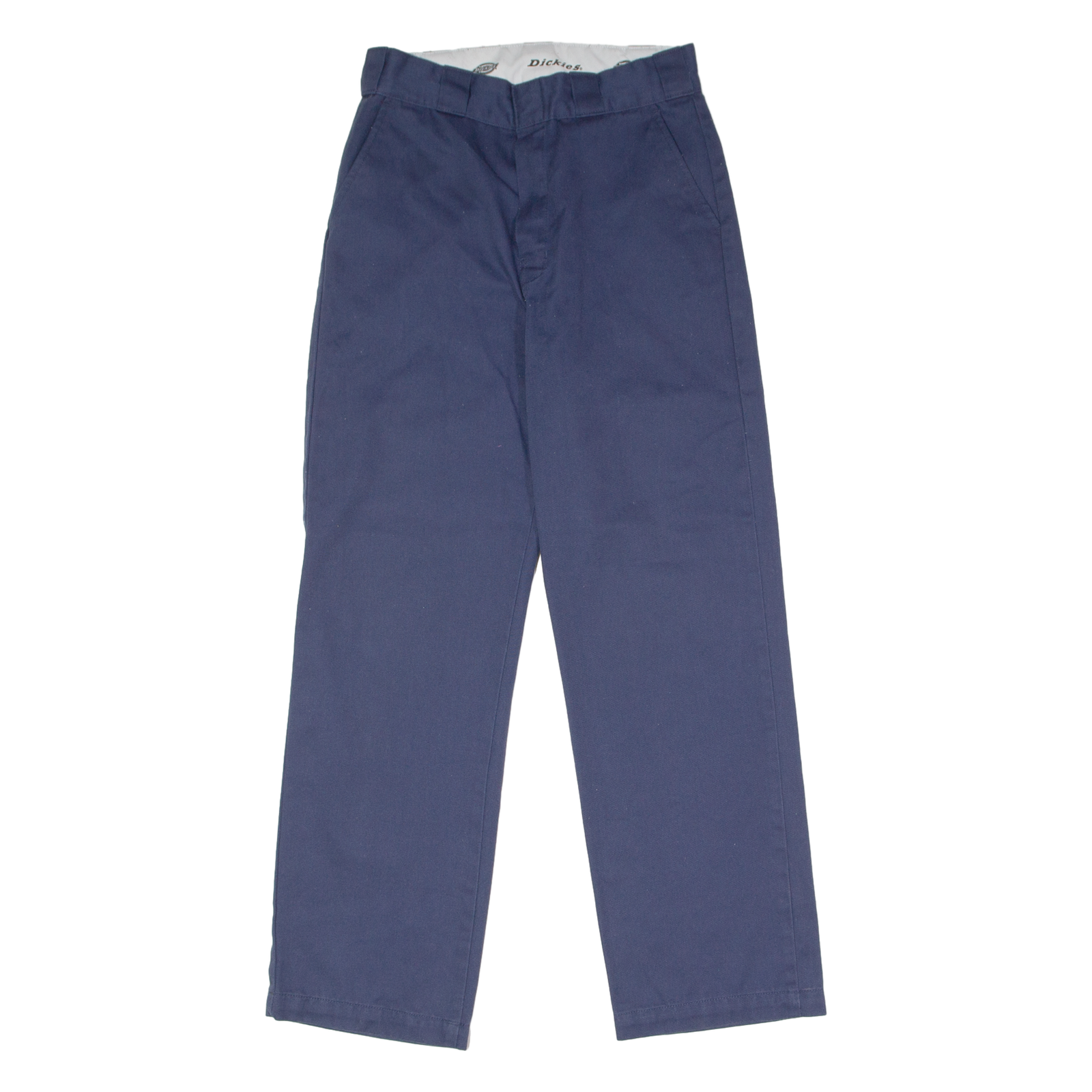 DICKIES Workwear Womens Twill Trousers Blue Slim Straight W26 L26 Refurbished - N/A refurbished available on Cerqular