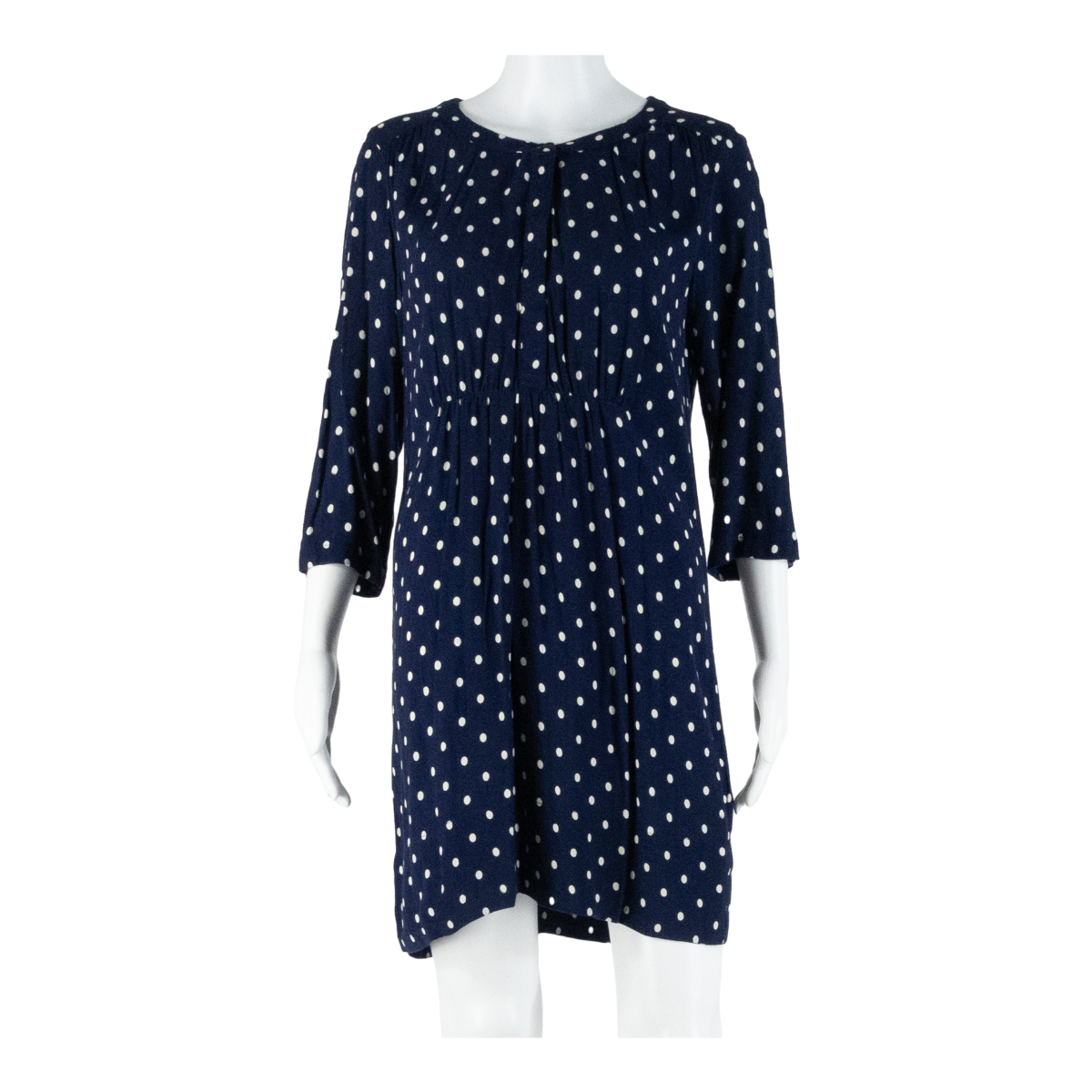 JOULES Womens Day Dress Blue Spotted Short UK 12 Refurbished - N/A refurbished available on Cerqular