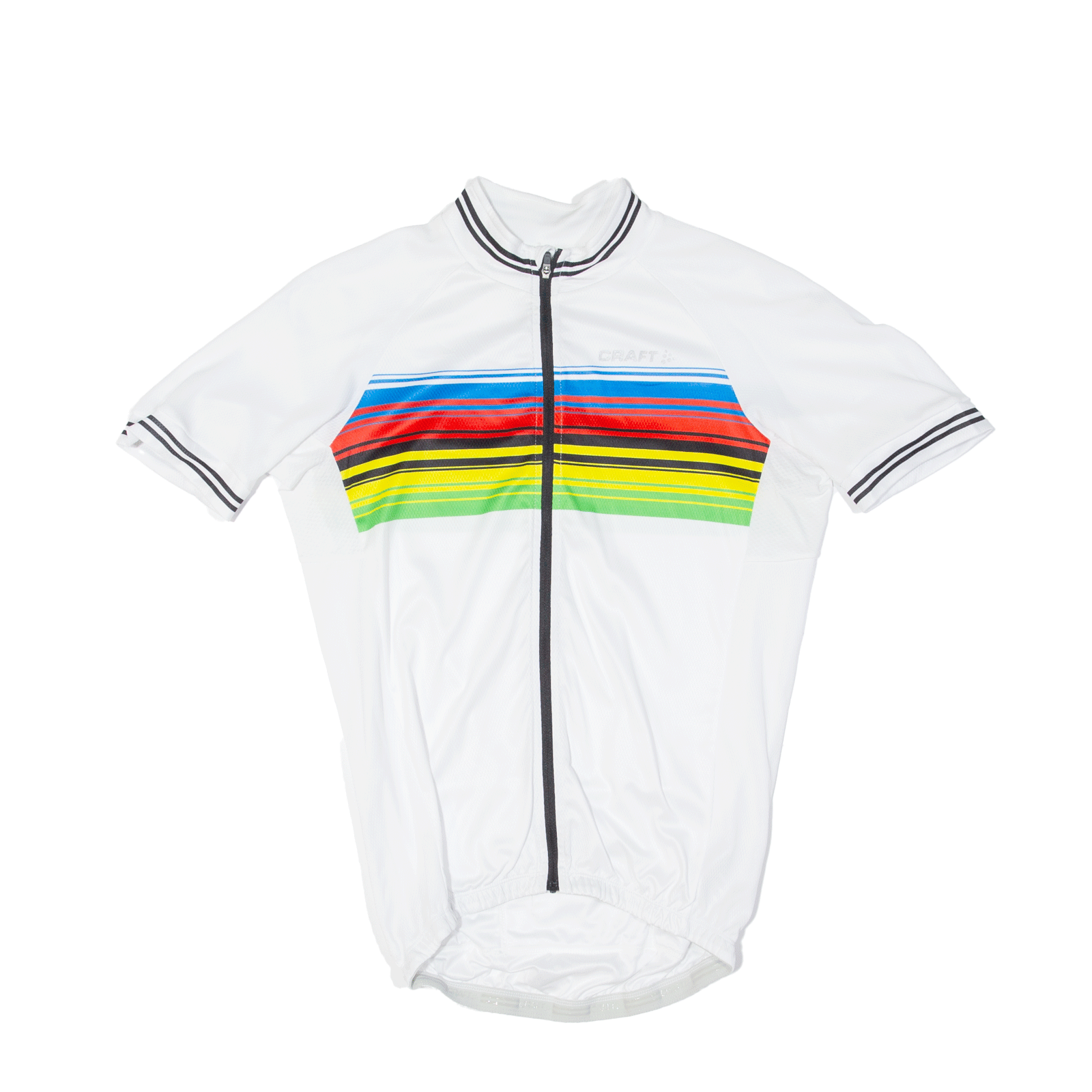 CRAFT Cycling Full Zip Mens Jersey White S Refurbished - N/A refurbished available on Cerqular