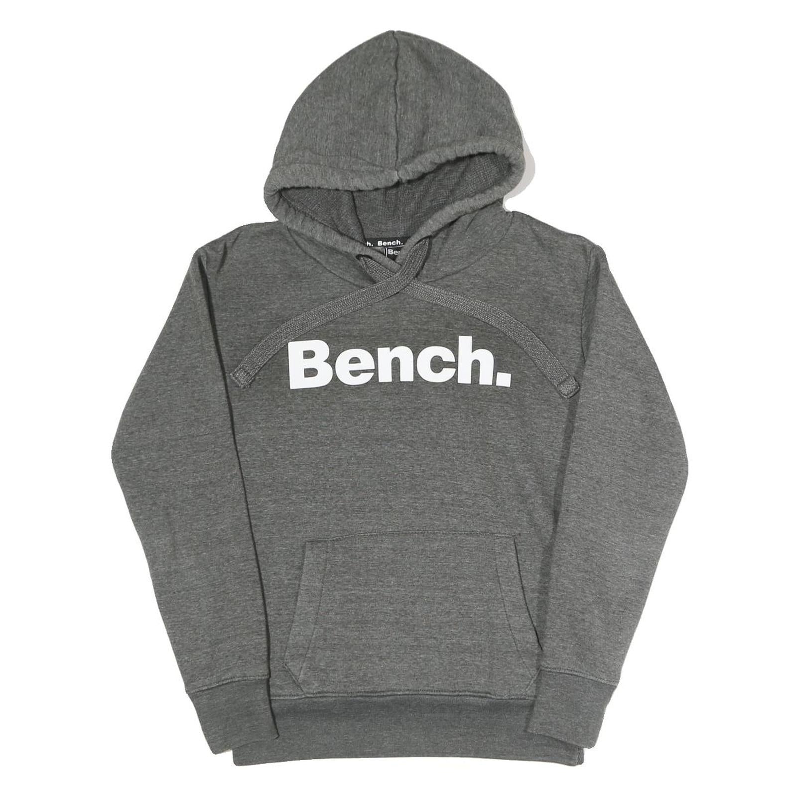 BENCH Womens Grey Pullover Hoodie UK 8 Cotton Blend Casual Sweatshirt Refurbished - N/A refurbished available on Cerqular