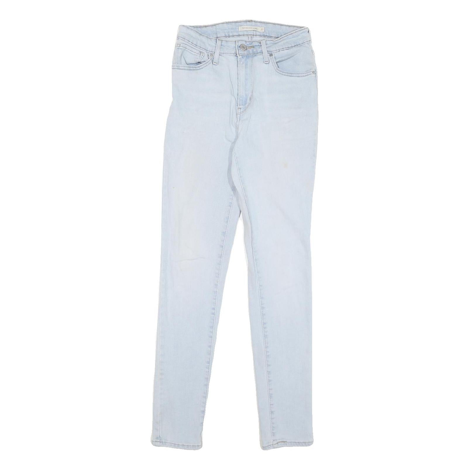 LEVI'S Womens Jeans Light Blue Regular Skinny Denim W27 L30 Classic Fit Zip Refurbished - N/A refurbished available on Cerqular