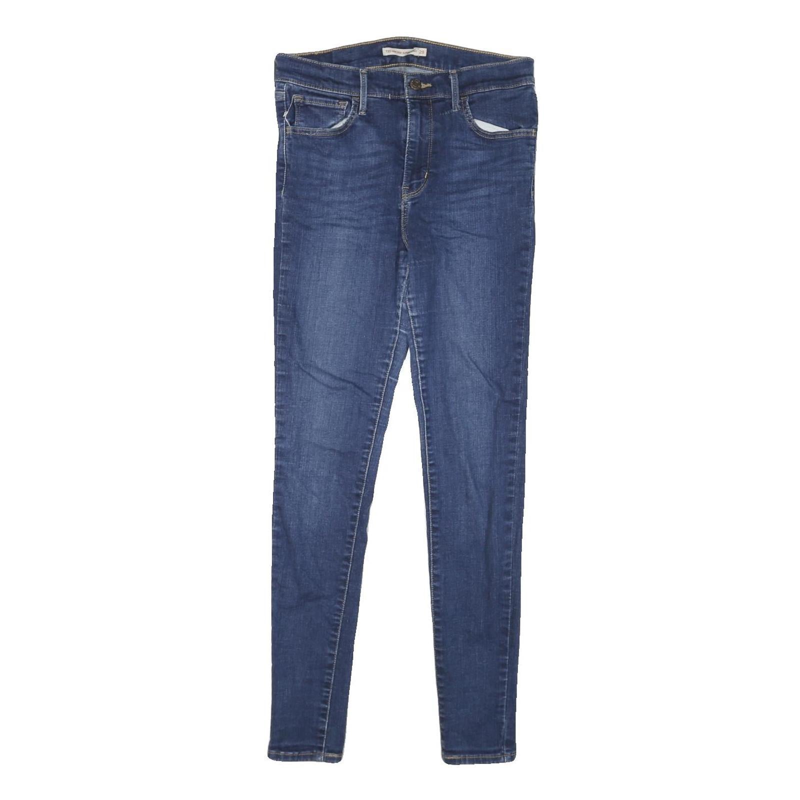LEVI'S 720 Womens Jeans Blue Slim Skinny Denim Medium Wash W28 L28 Stretch Refurbished - N/A refurbished available on Cerqular