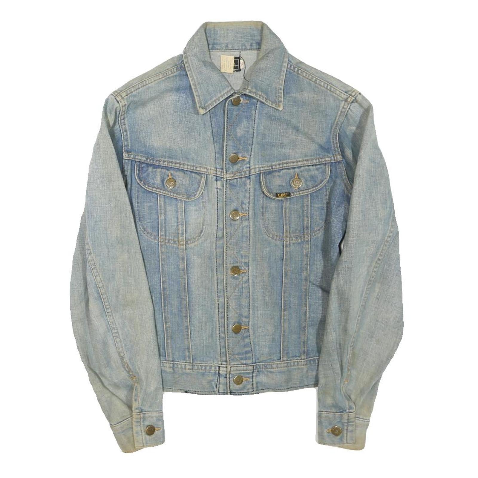 LEE Mens Blue Denim Jacket S Cotton Blended Button Closure Classic Fit Refurbished - N/A refurbished available on Cerqular