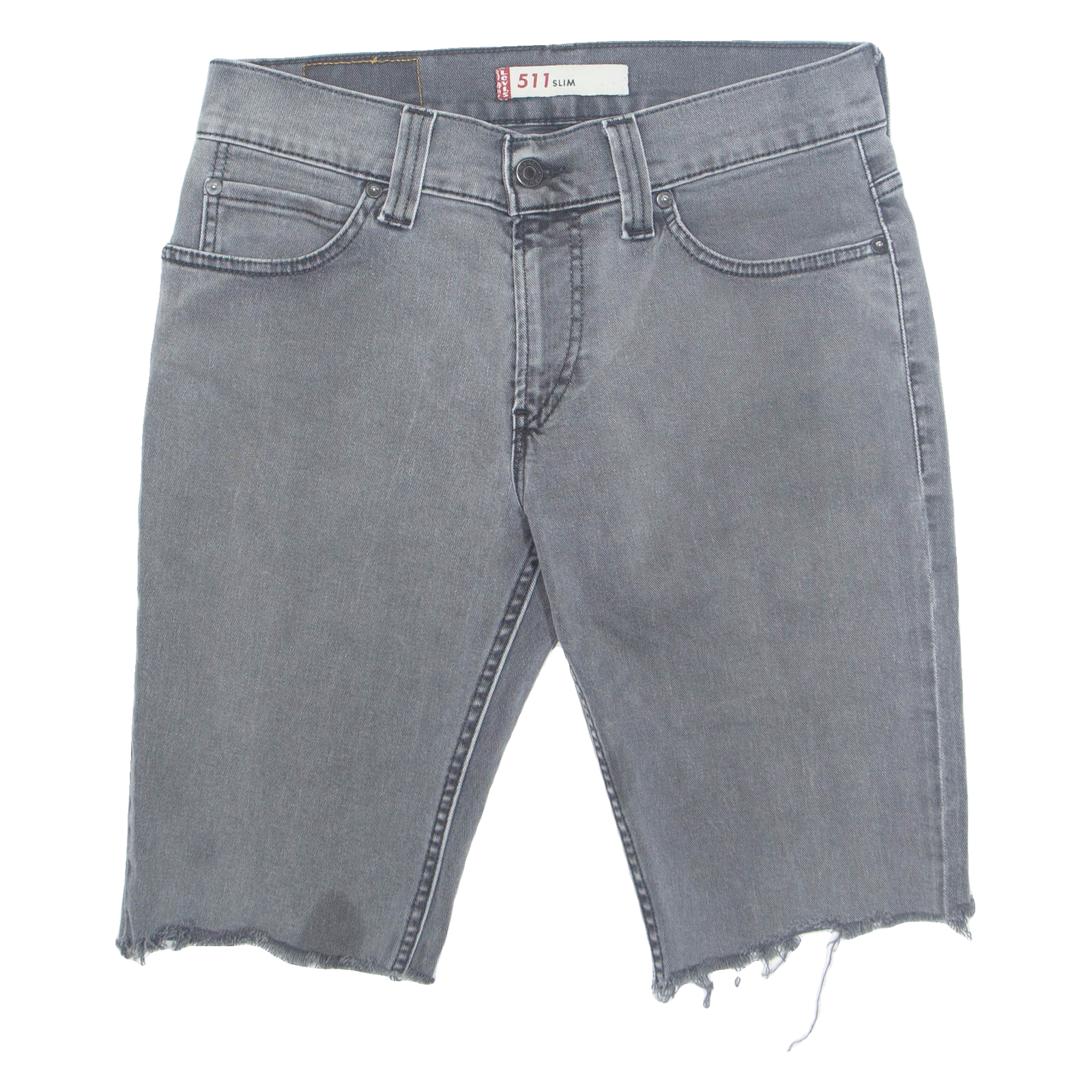 LEVI'S Cut Off 511 Slim Stretch Mens Denim Shorts Grey M W32 Refurbished - N/A refurbished available on Cerqular