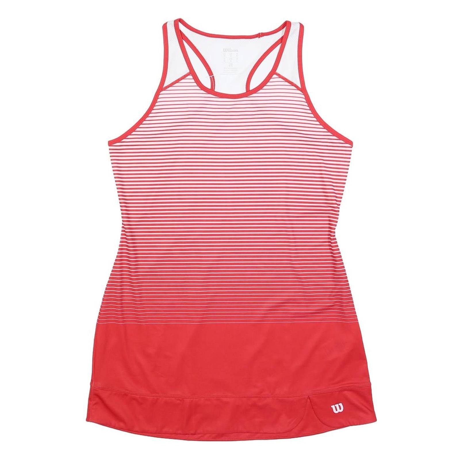 WILSON Womens Red & White Sleeveless Day Polyester Blend Dress Size M Tennis Refurbished - N/A refurbished available on Cerqular