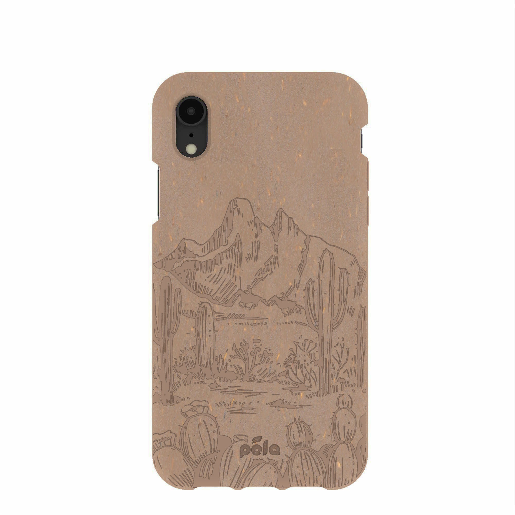 Chocolate Brown Desert Run iPhone XR Case Refurbished - Pela Case refurbished available on Cerqular