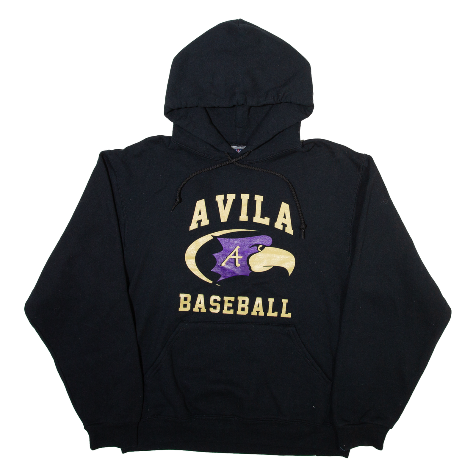 JERZEES Avila Baseball Mens Black Hoodie USA M Refurbished - N/A refurbished available on Cerqular